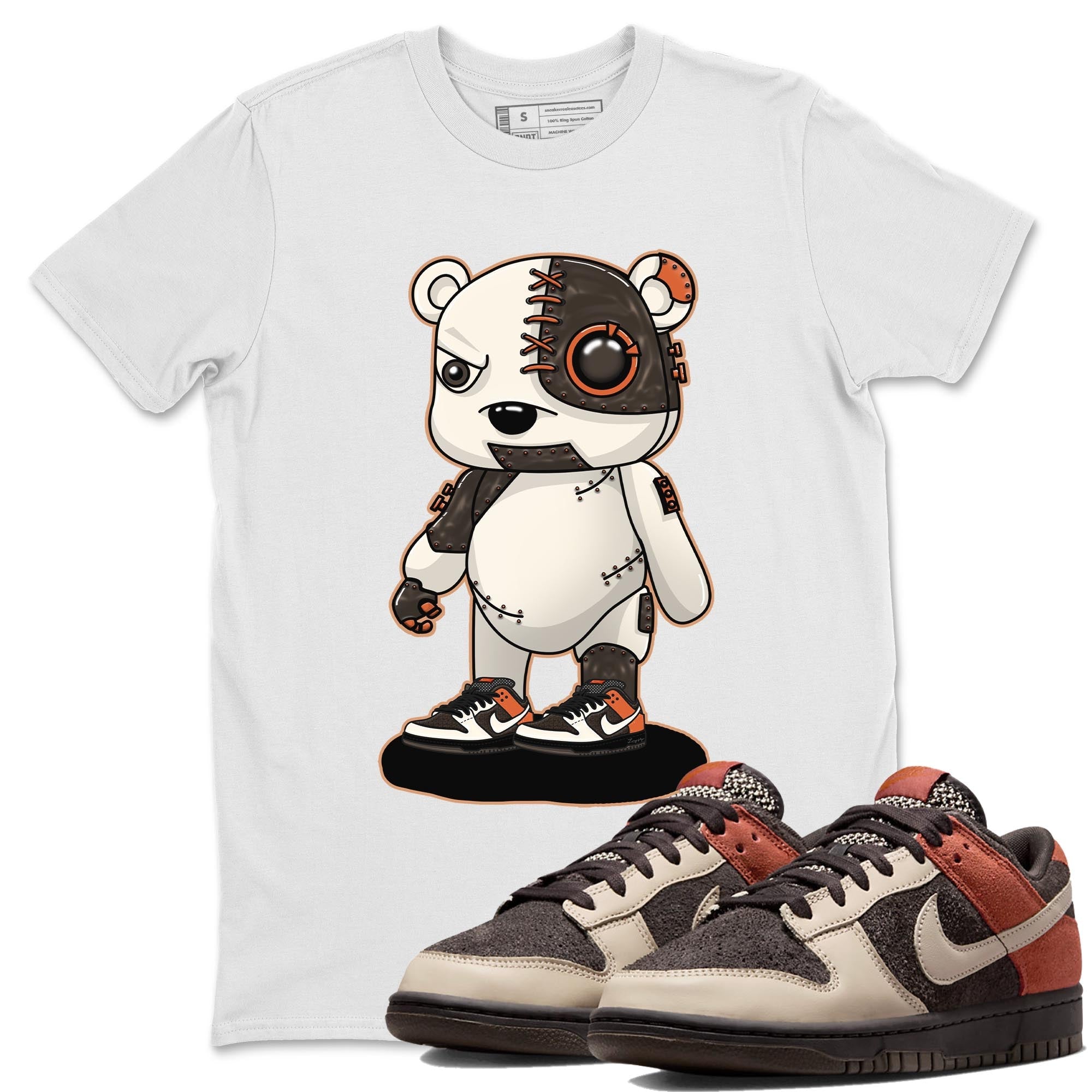 Cyborg Bear snkmatch Tee - Dunk Red Panda