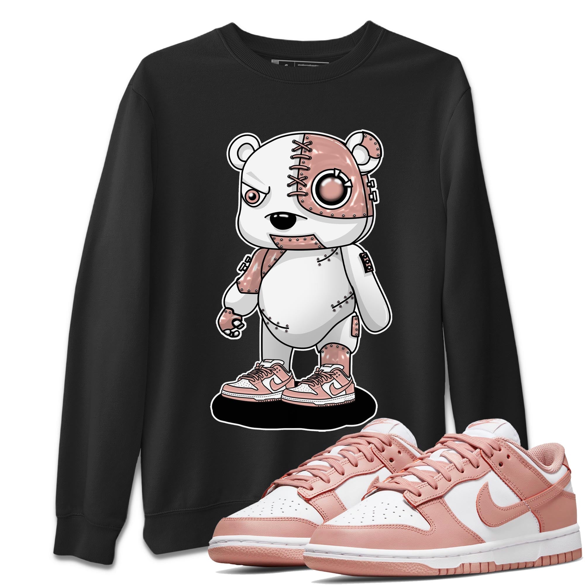 Cyborg Bear snkmatch Tee - Dunk Rose Whisper