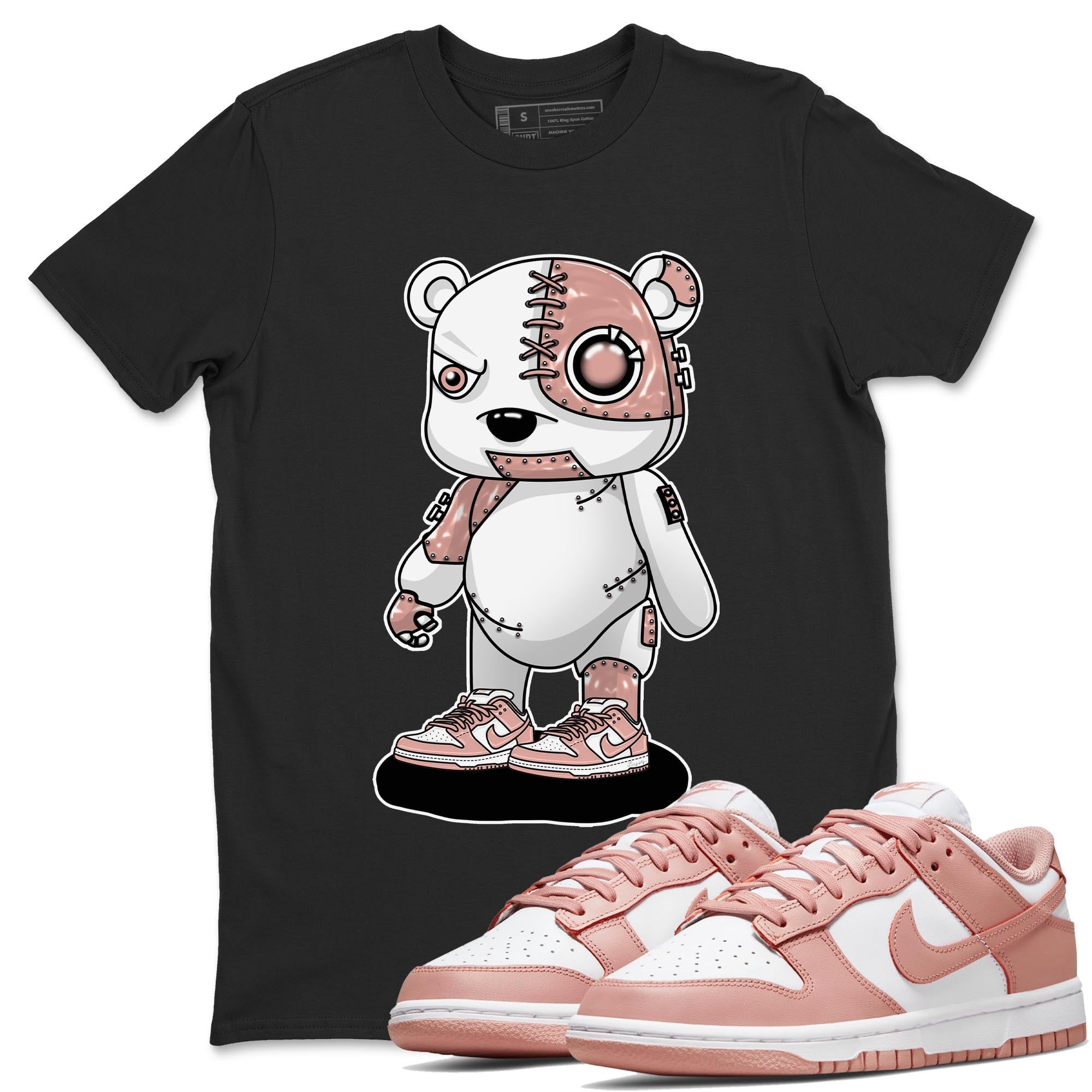 Cyborg Bear snkmatch Tee - Dunk Rose Whisper