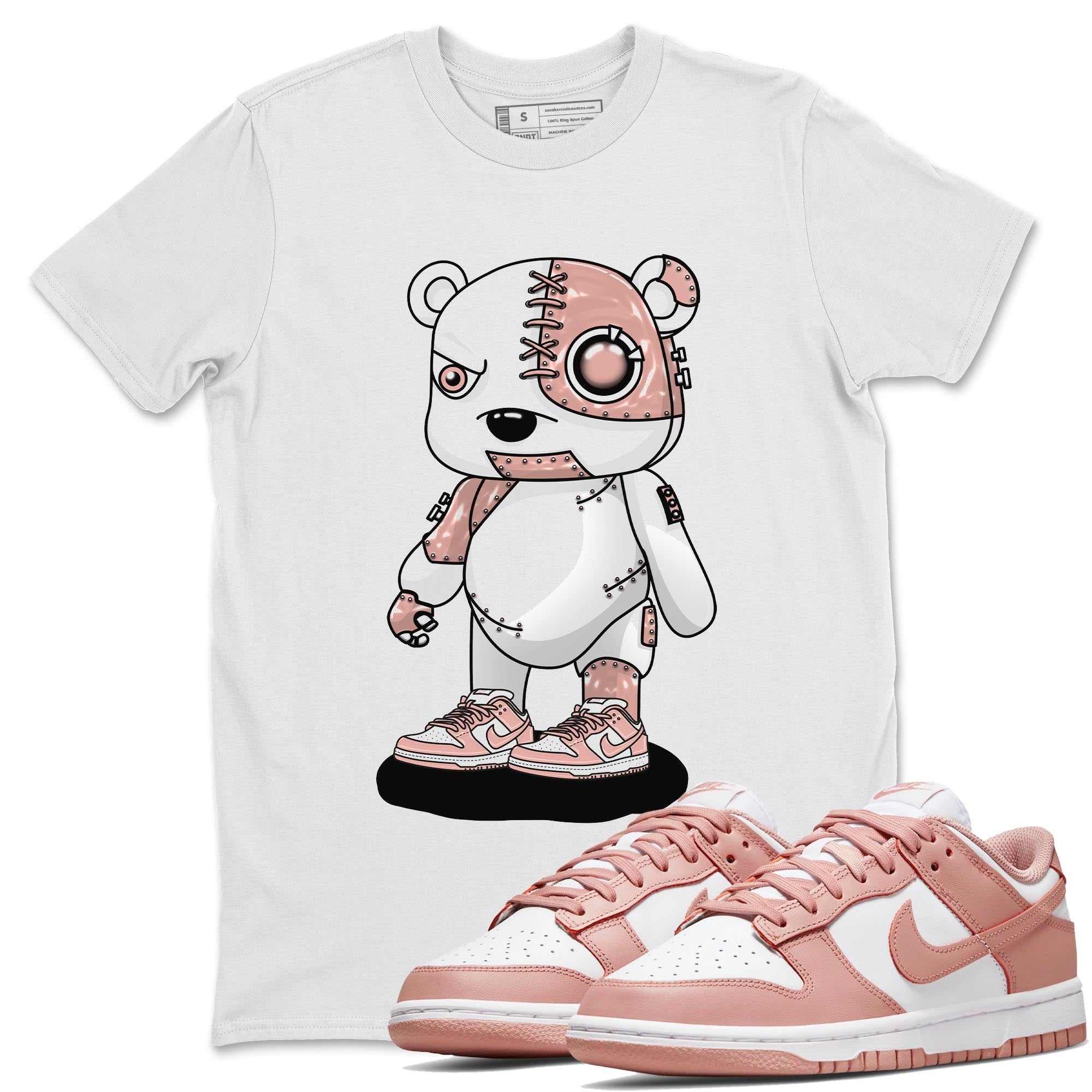 Cyborg Bear snkmatch Tee - Dunk Rose Whisper