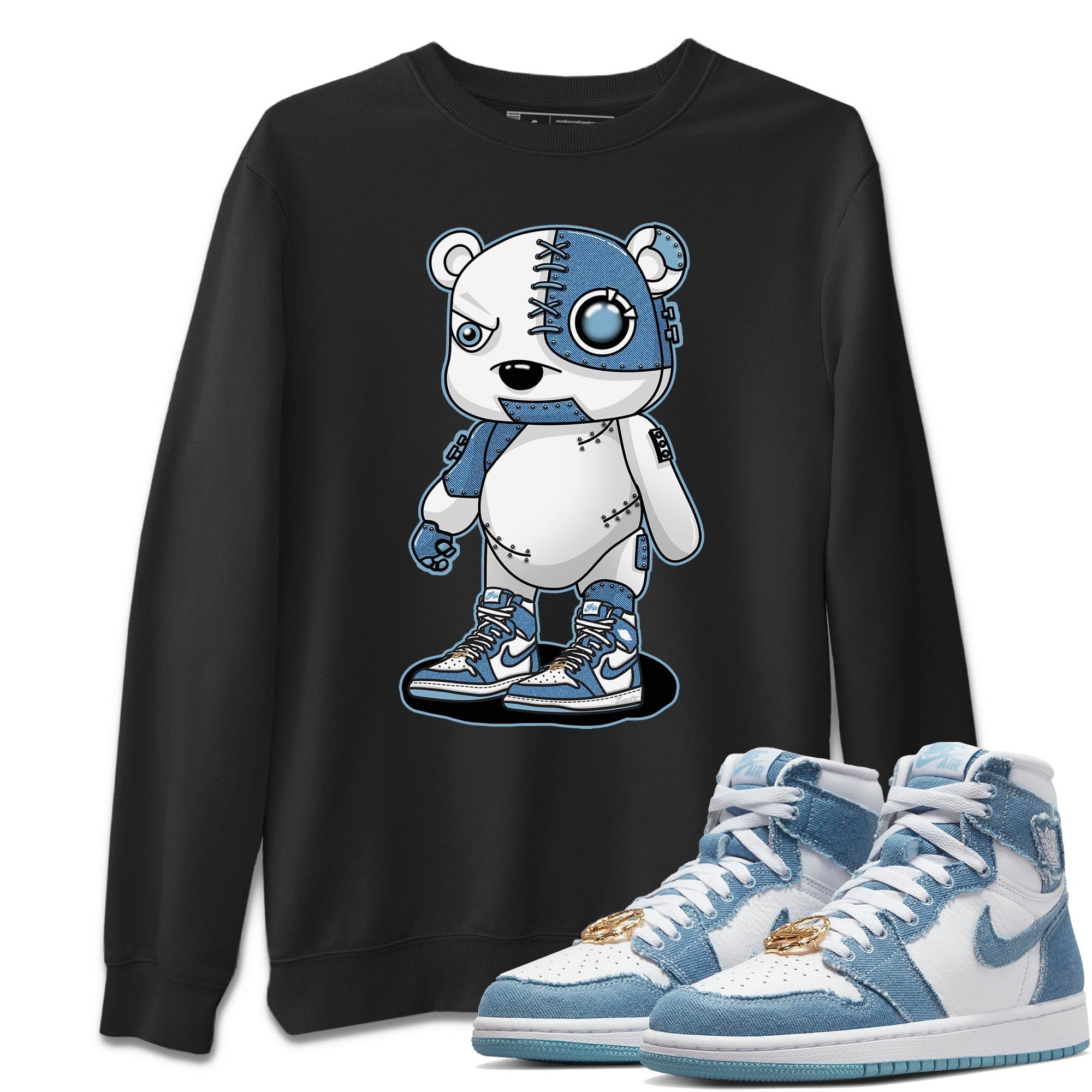 Cyborg Bear Unisex Tops - Air Jordan 1 Denim