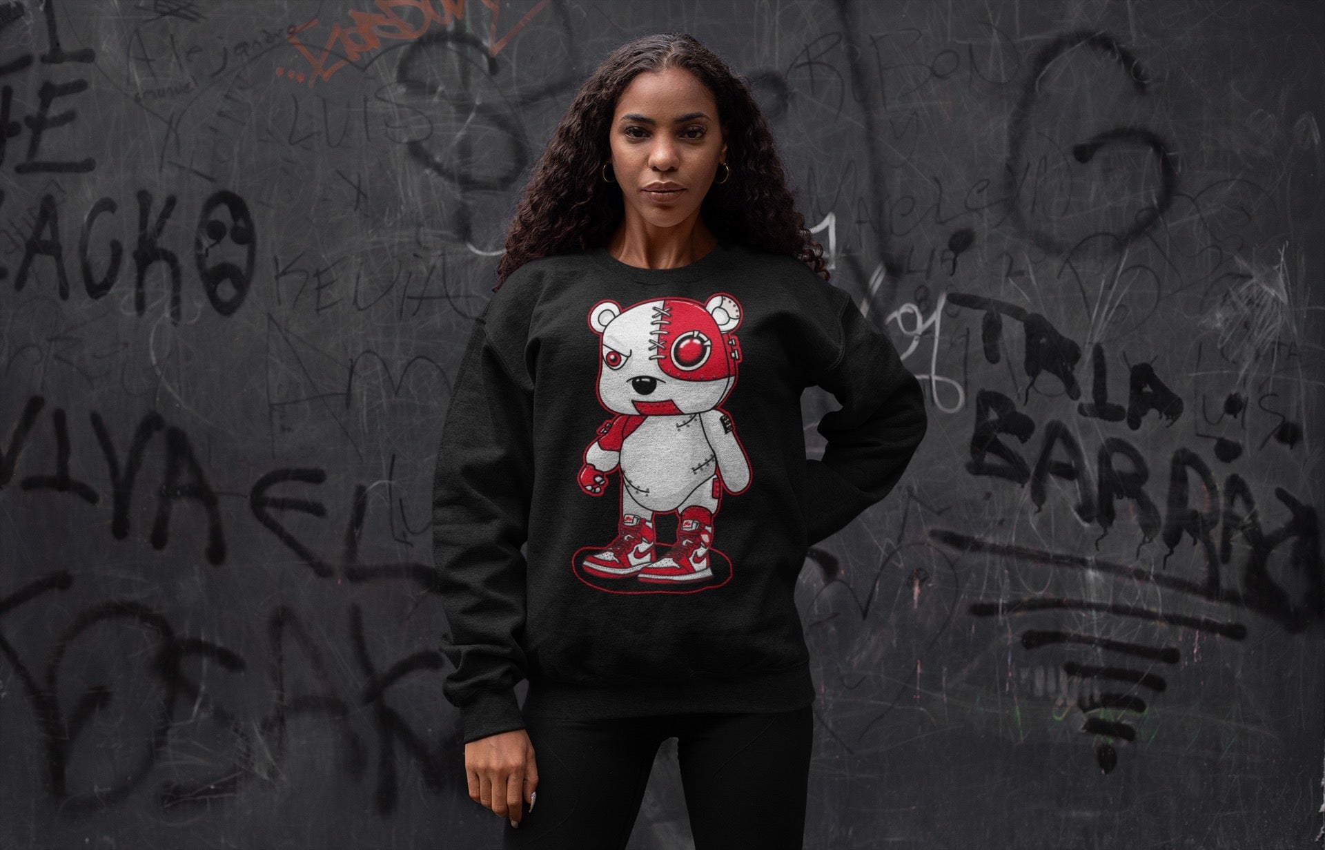 Cyborg Bear Unisex Tops - Air Jordan 1 Newstalgia