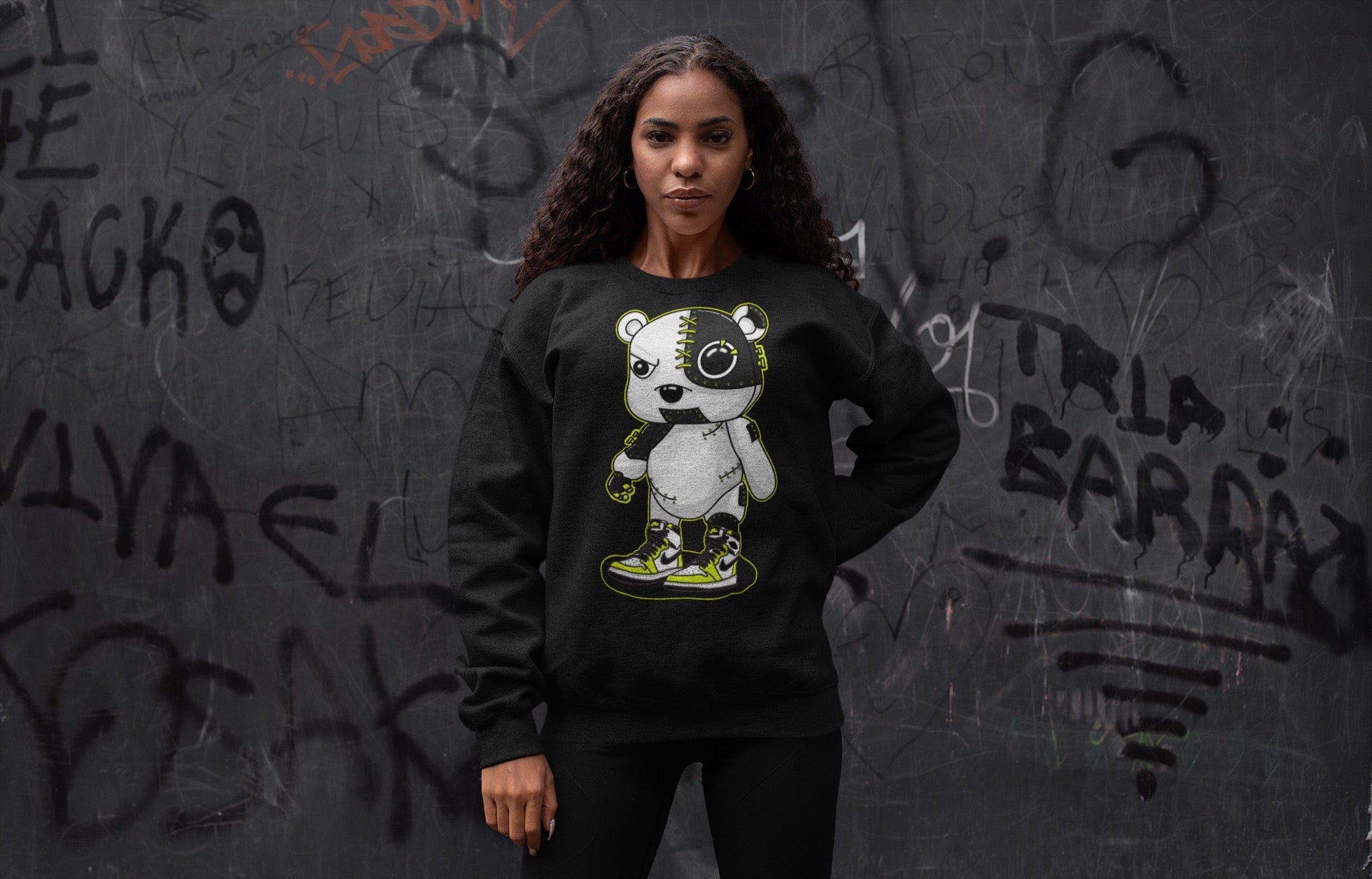 Cyborg Bear Unisex Tops - Air Jordan 1 Visionaire