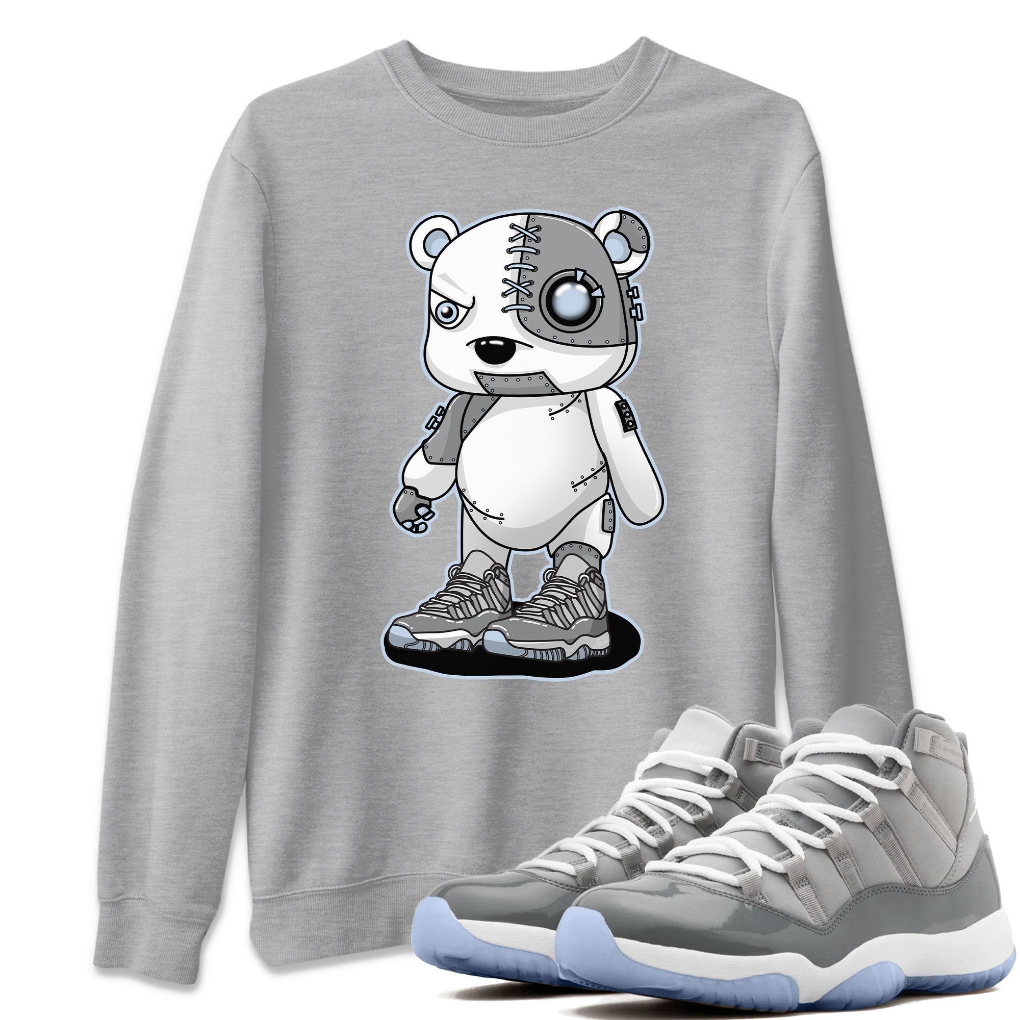 Cyborg Bear Unisex Tops - Air Jordan 11 Cool Grey