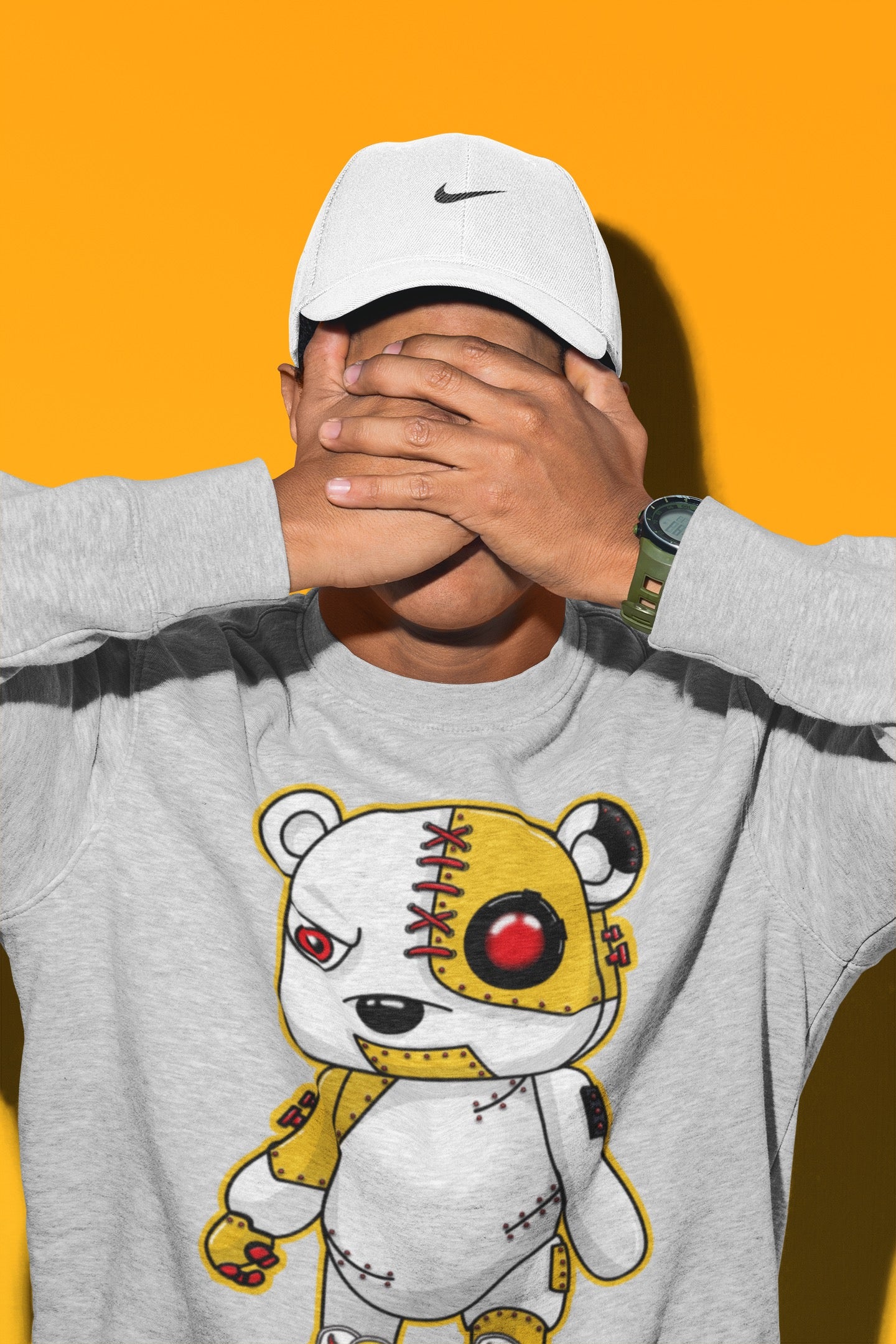 Cyborg Bear Unisex Tops - Air Jordan 13 Del Sol