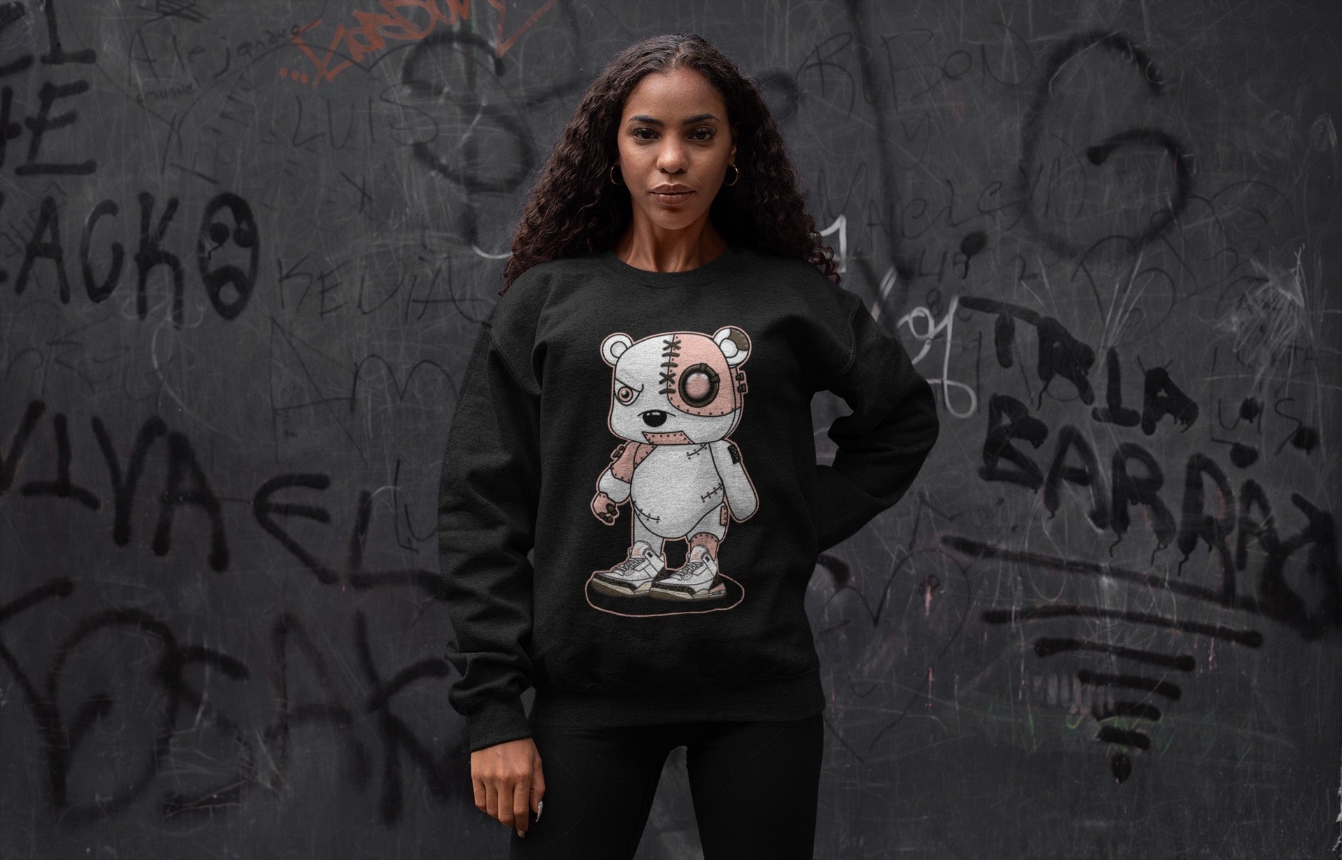 Cyborg Bear Unisex Tops - Air Jordan 3 Atmosphere