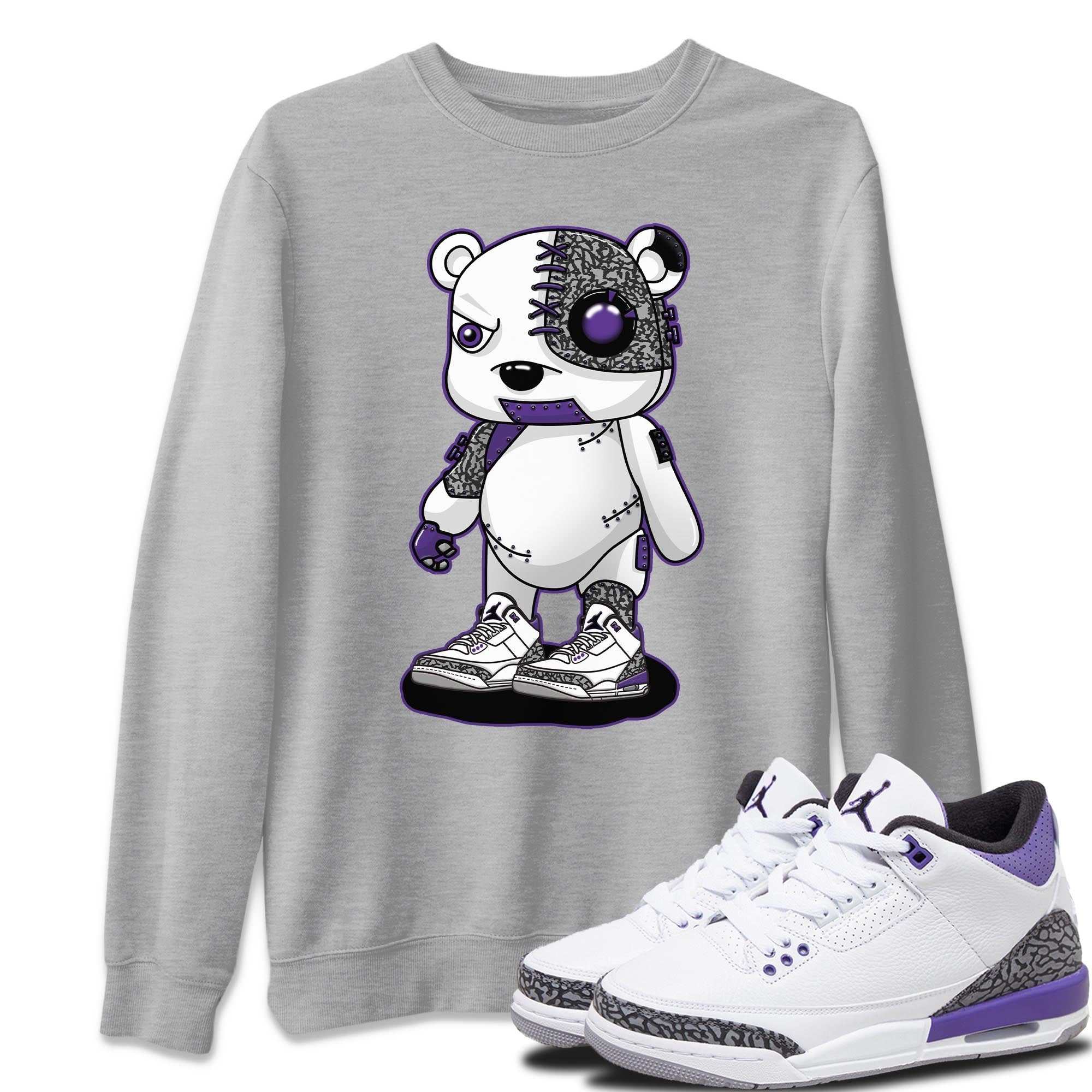 Cyborg Bear Unisex Tops - Air Jordan 3 Dark Iris