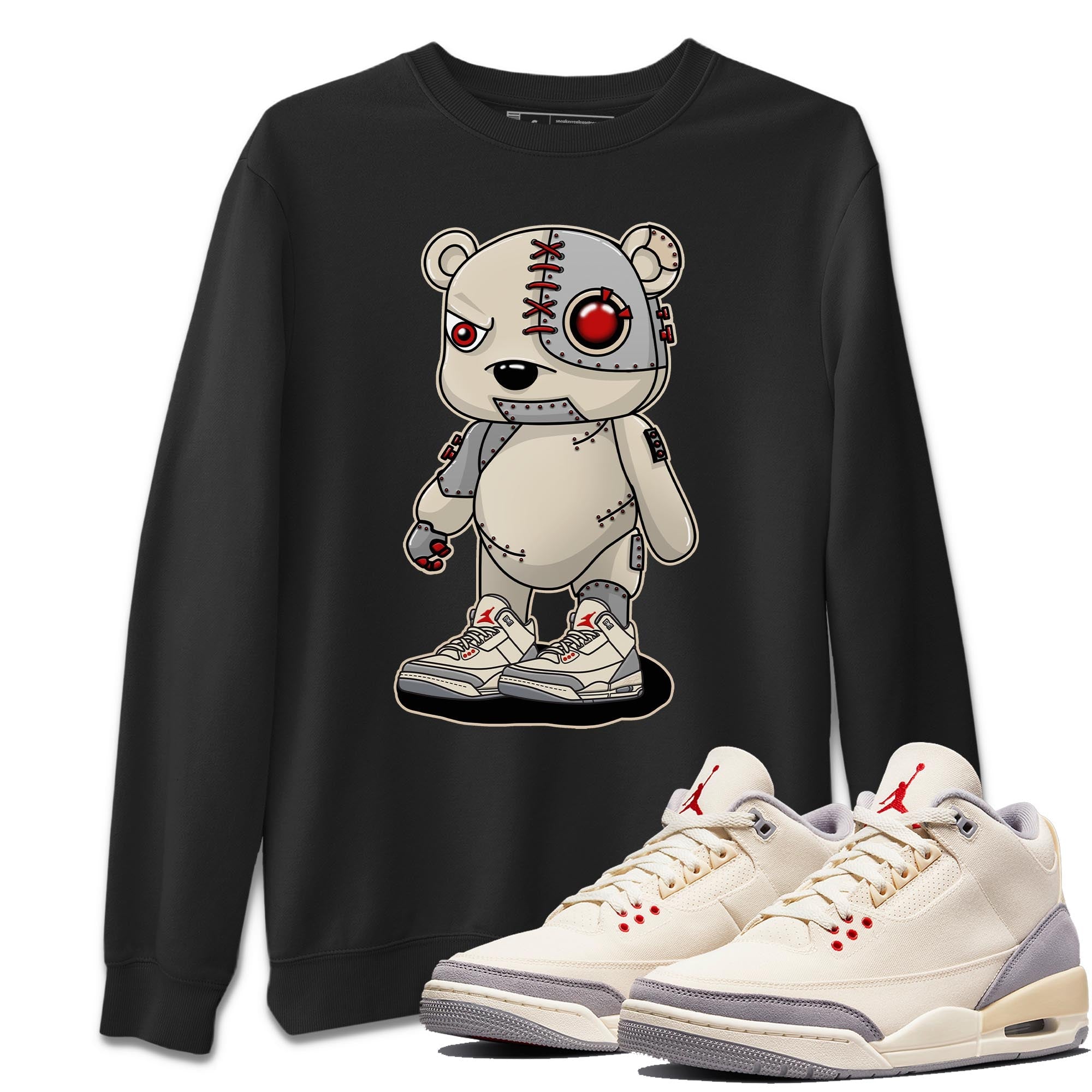 Cyborg Bear Unisex Tops - Air Jordan 3 Muslin