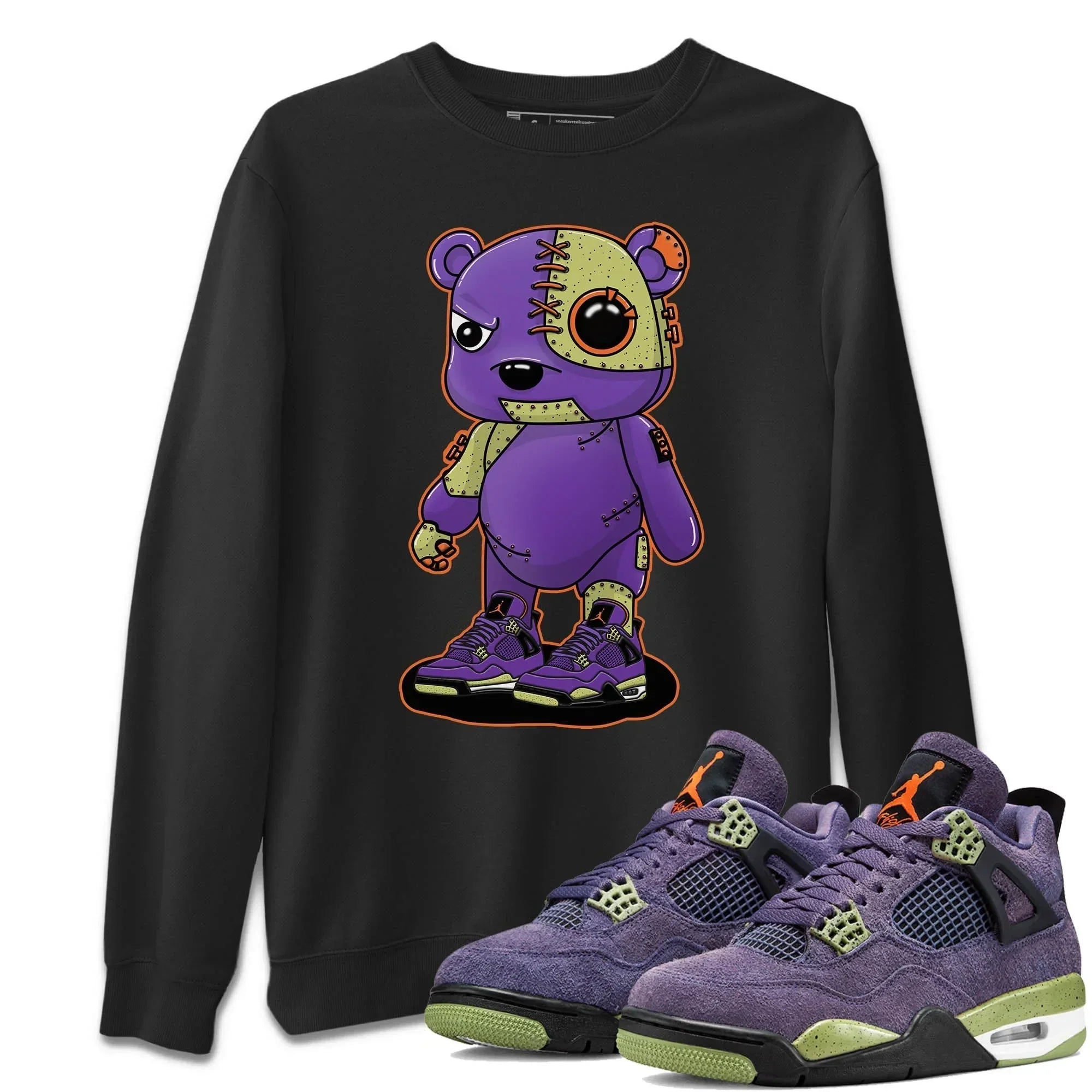 Cyborg Bear Unisex Tops - Air Jordan 4 Canyon Purple
