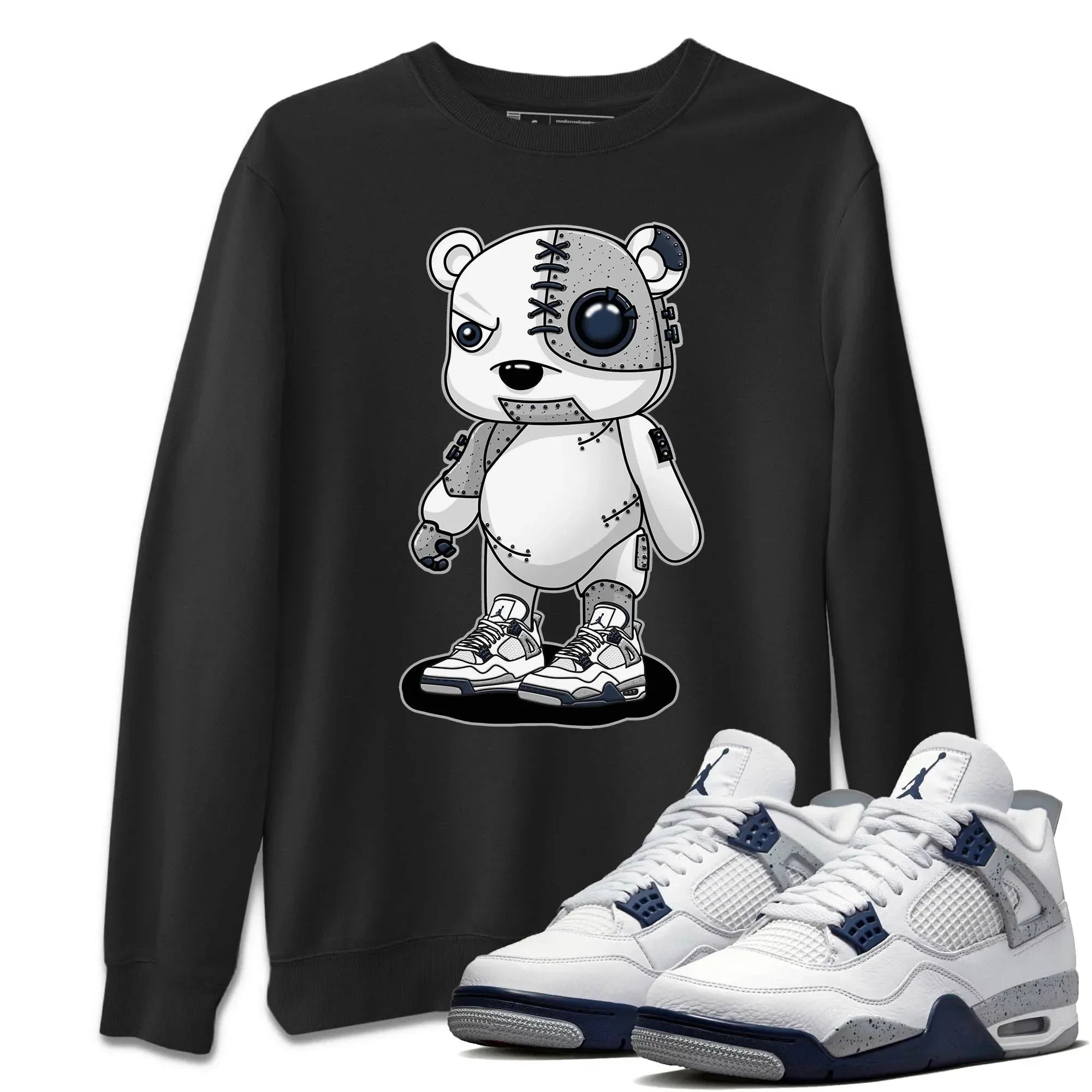 Cyborg Bear Unisex Tops - Air Jordan 4 Midnight Navy