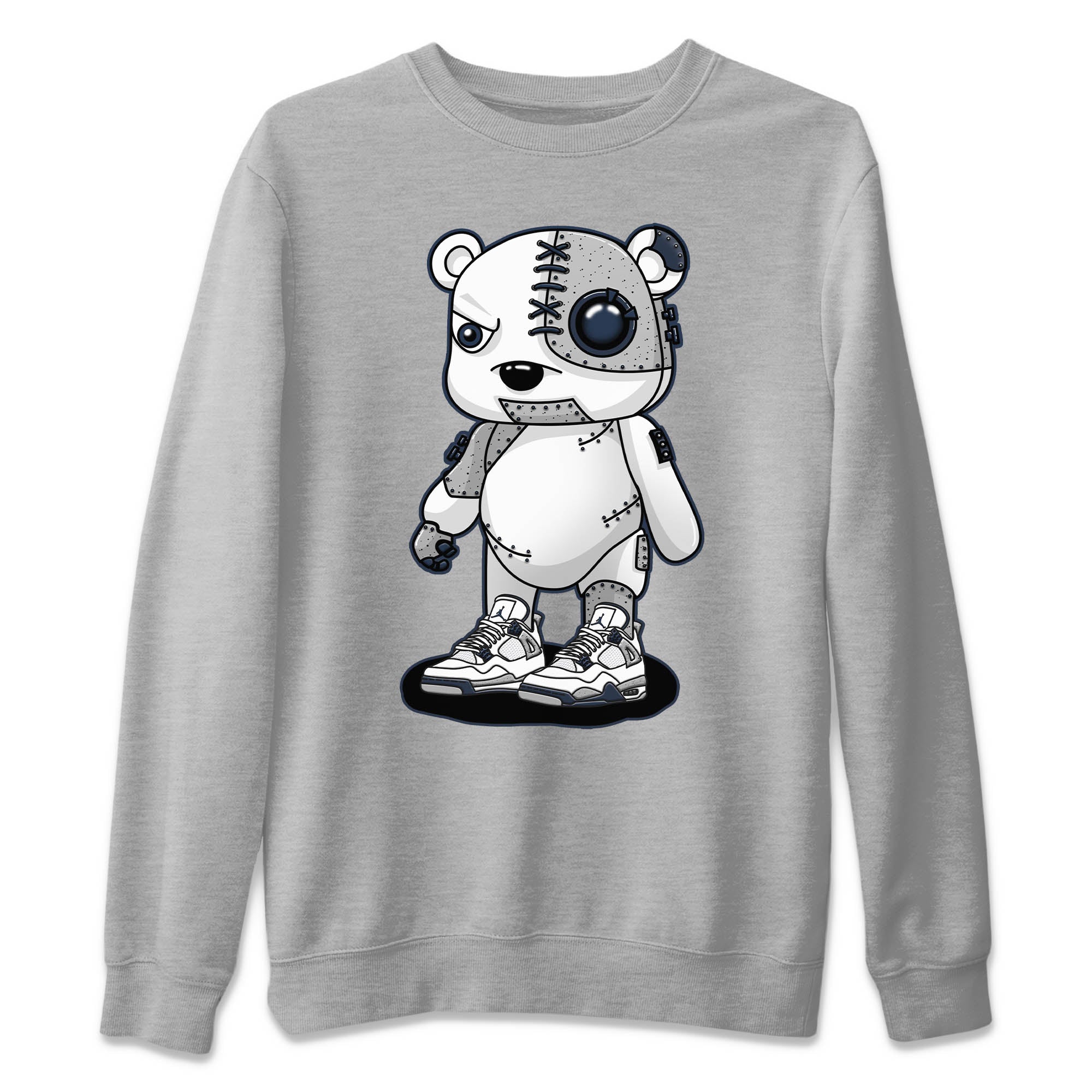 Cyborg Bear Unisex Tops - Air Jordan 4 Midnight Navy