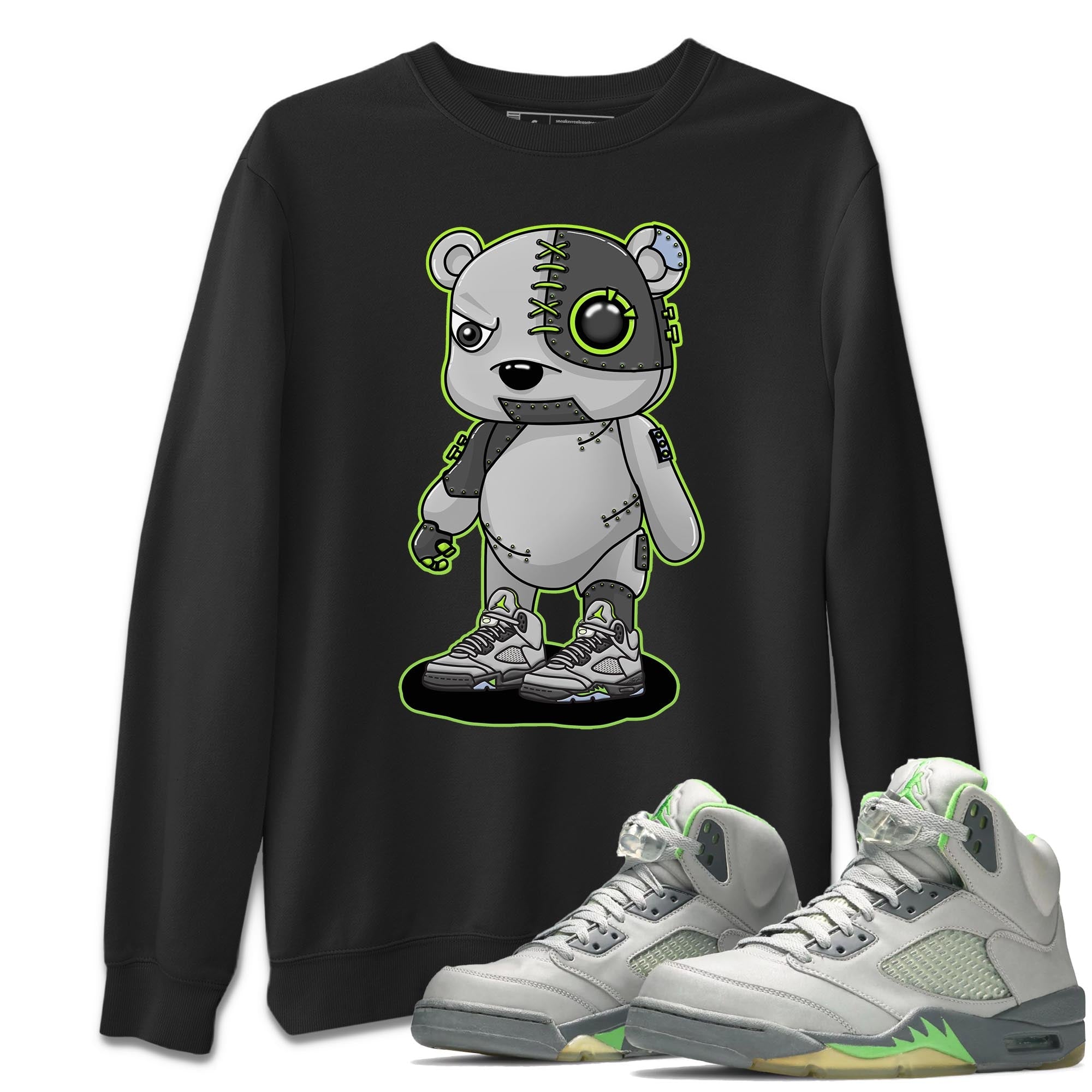 Cyborg Bear Unisex Tops - Air Jordan 5 Green Bean