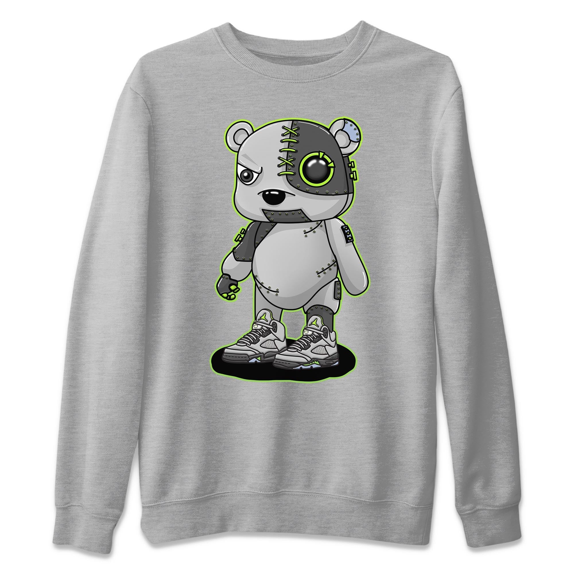 Cyborg Bear Unisex Tops - Air Jordan 5 Green Bean