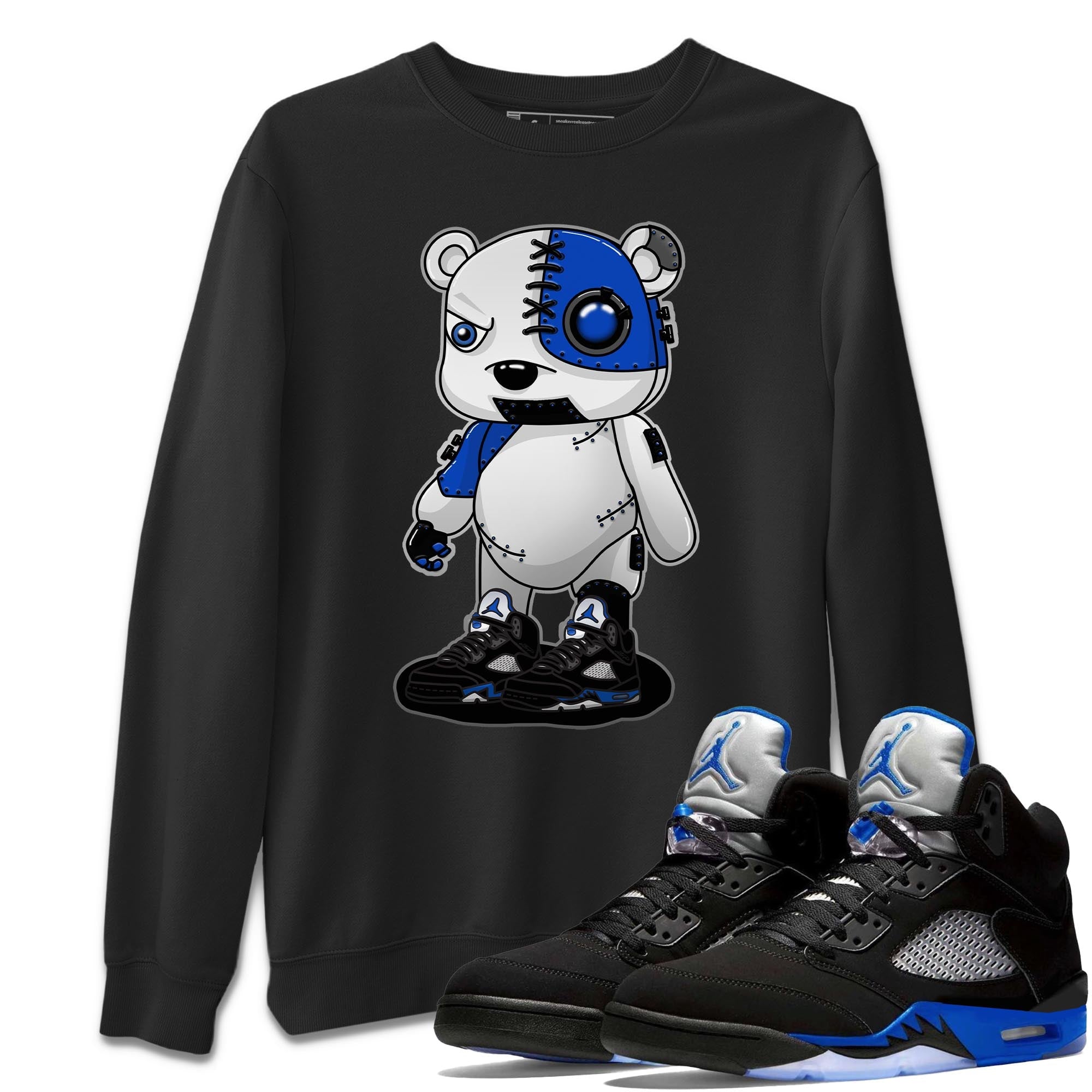 Cyborg Bear Unisex Tops - Air Jordan 5 Racer Blue