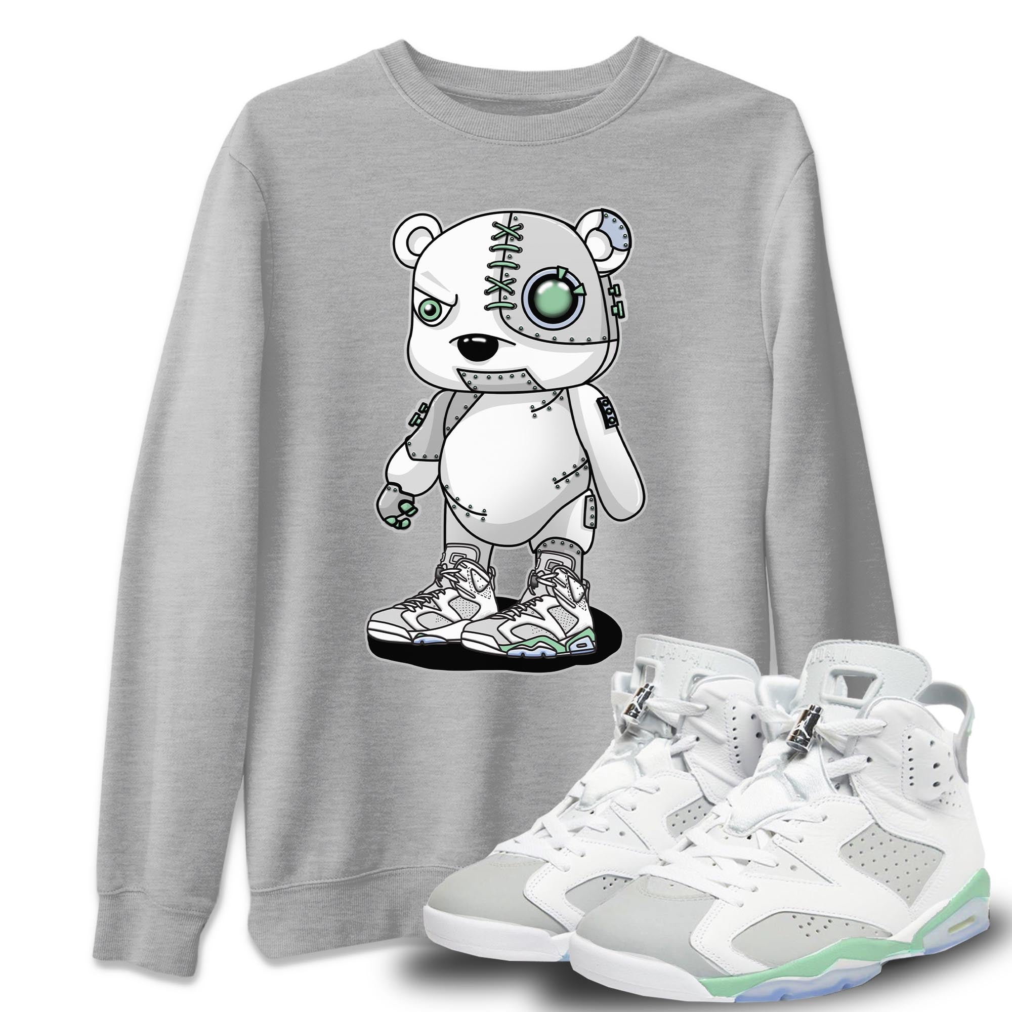 Cyborg Bear Unisex Tops - Air Jordan 6 Mint Foam