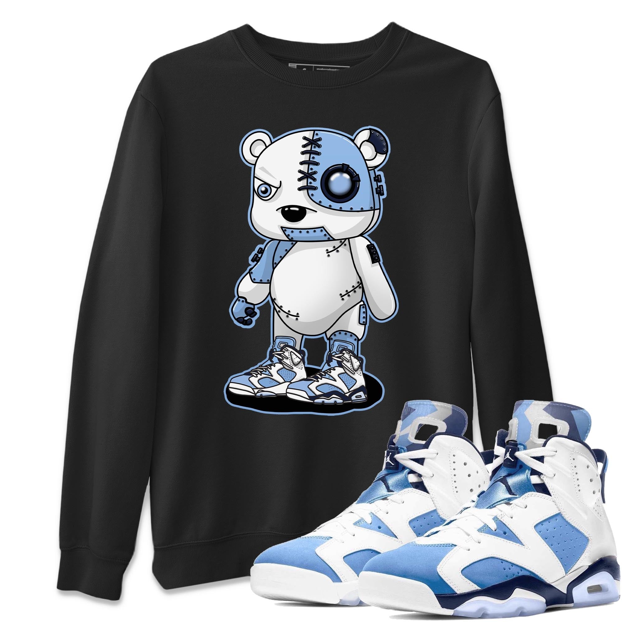 Cyborg Bear Unisex Tops - Air Jordan 6 UNC