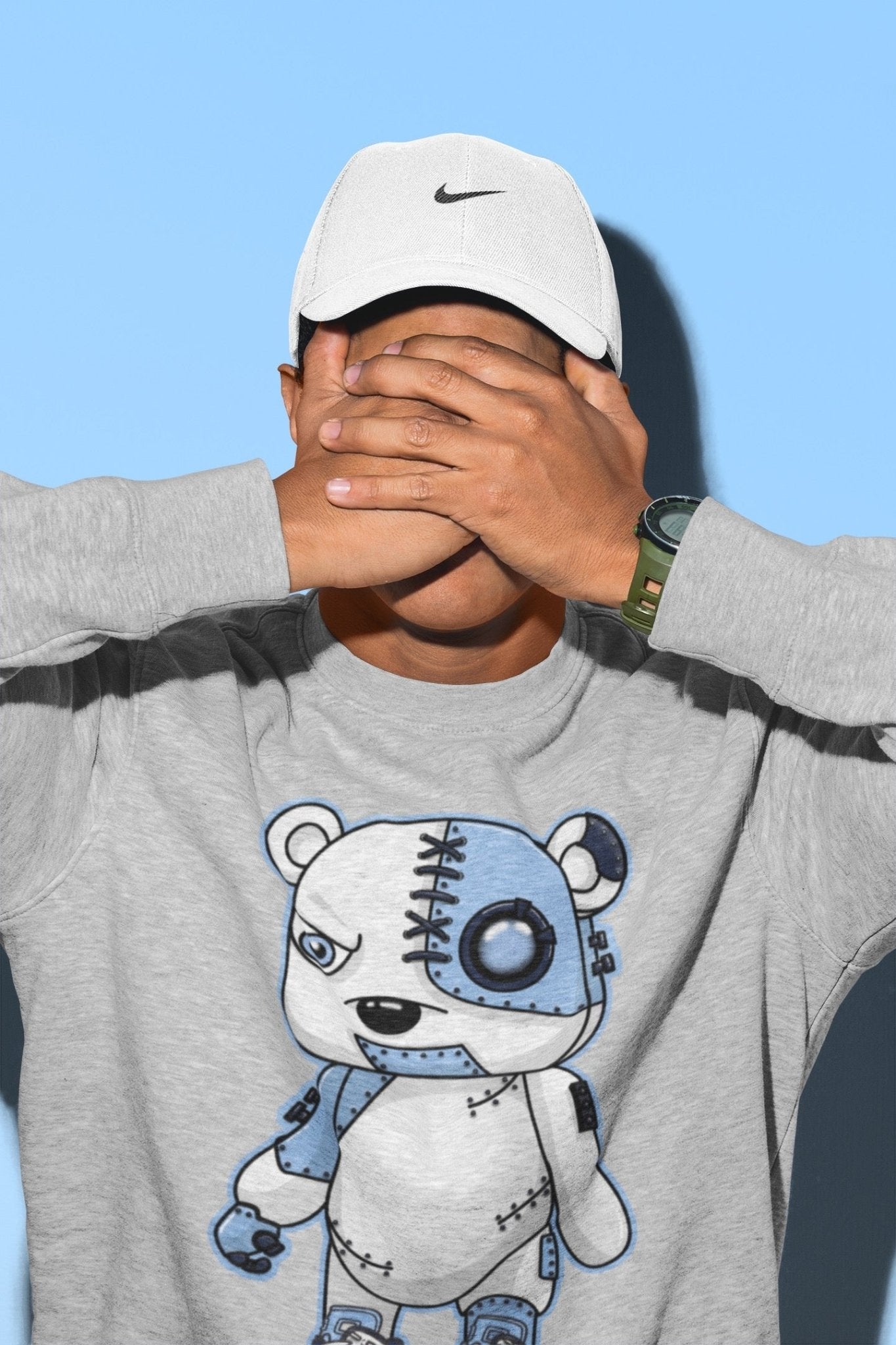 Cyborg Bear Unisex Tops - Air Jordan 6 UNC