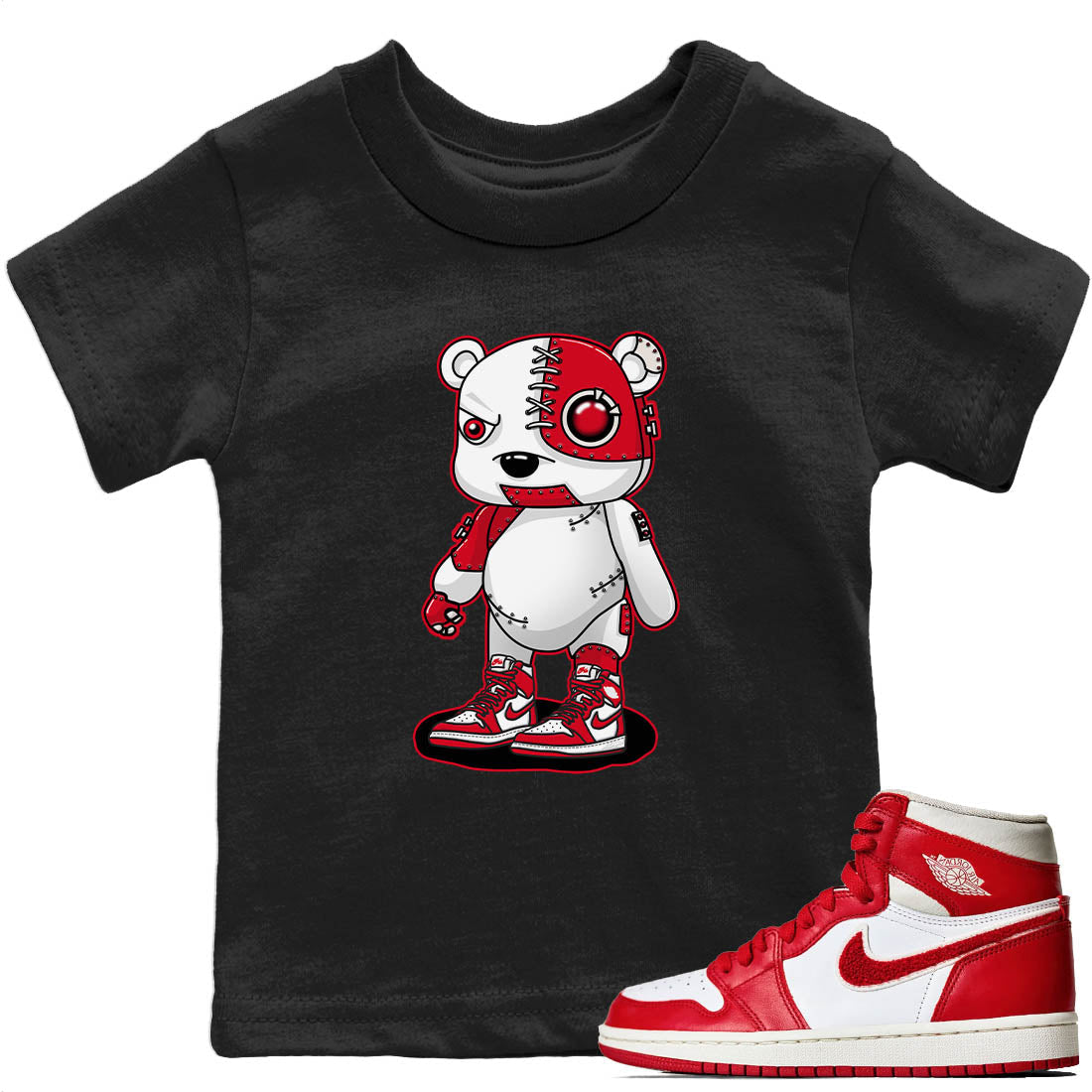 Cyborg Bear Kids Tops - Air Jordan 1 Newstalgia