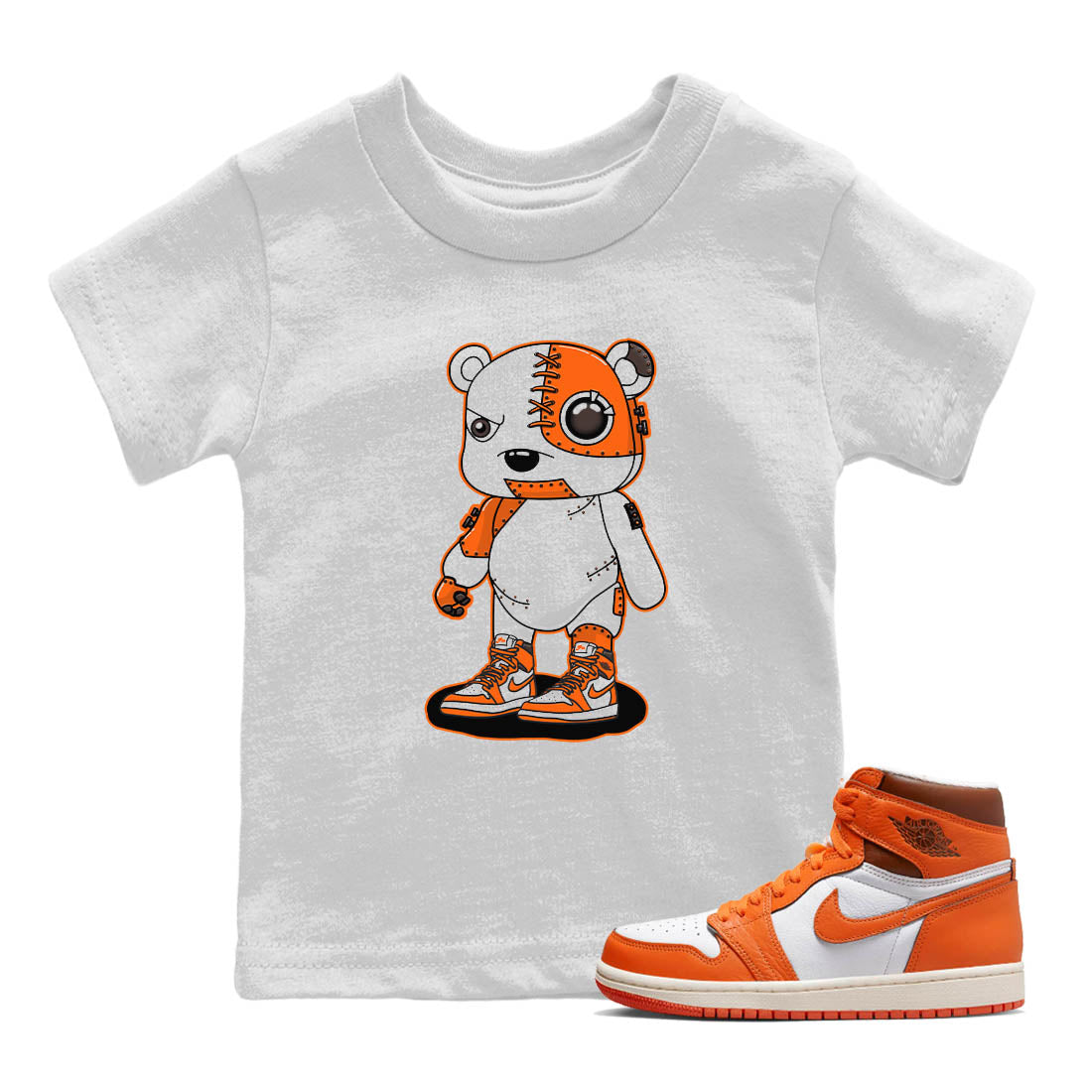 Cyborg Bear Kids Tops - Air Jordan 1 Starfish