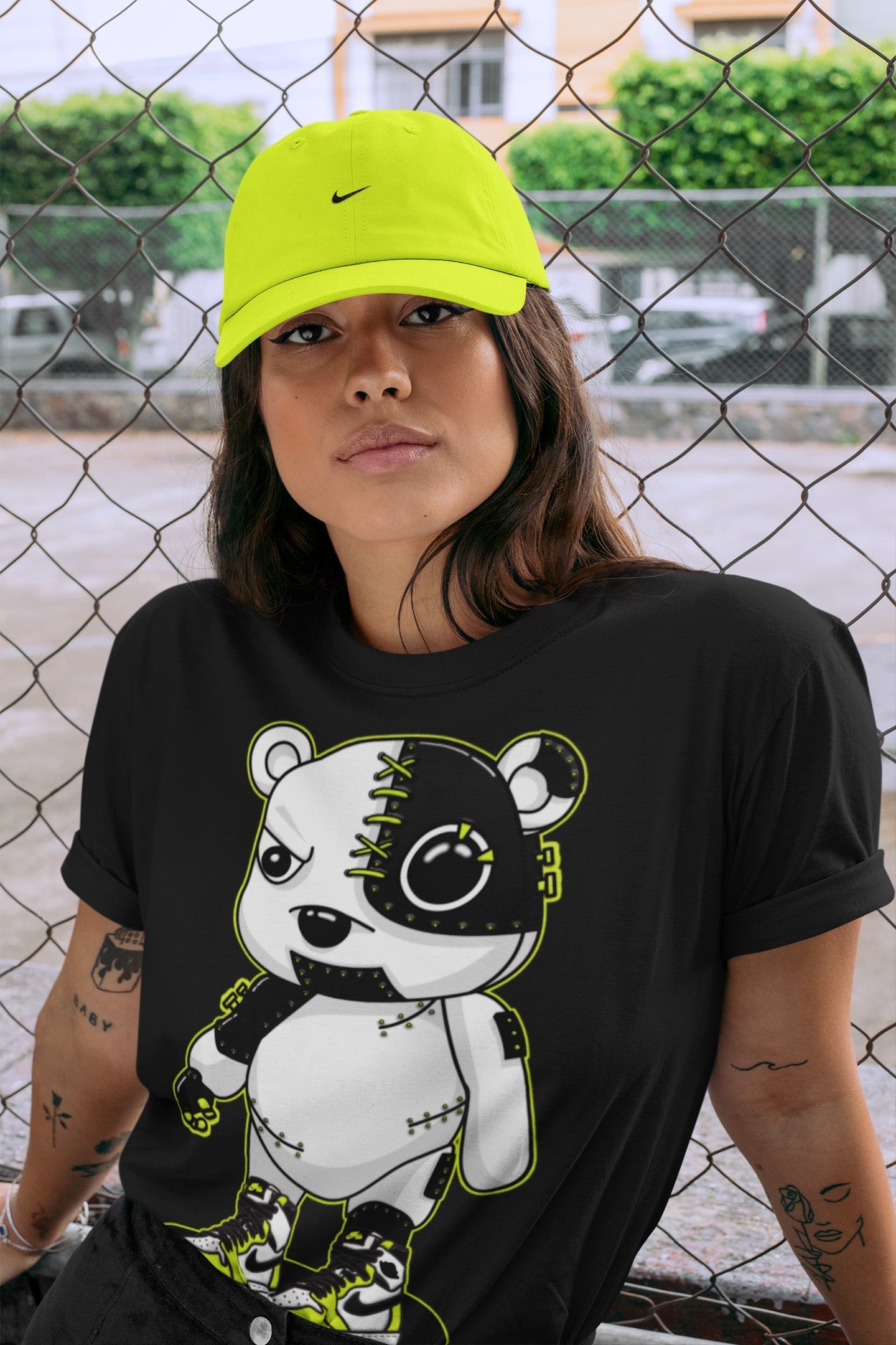 Cyborg Bear Unisex Tops - Air Jordan 1 Visionaire