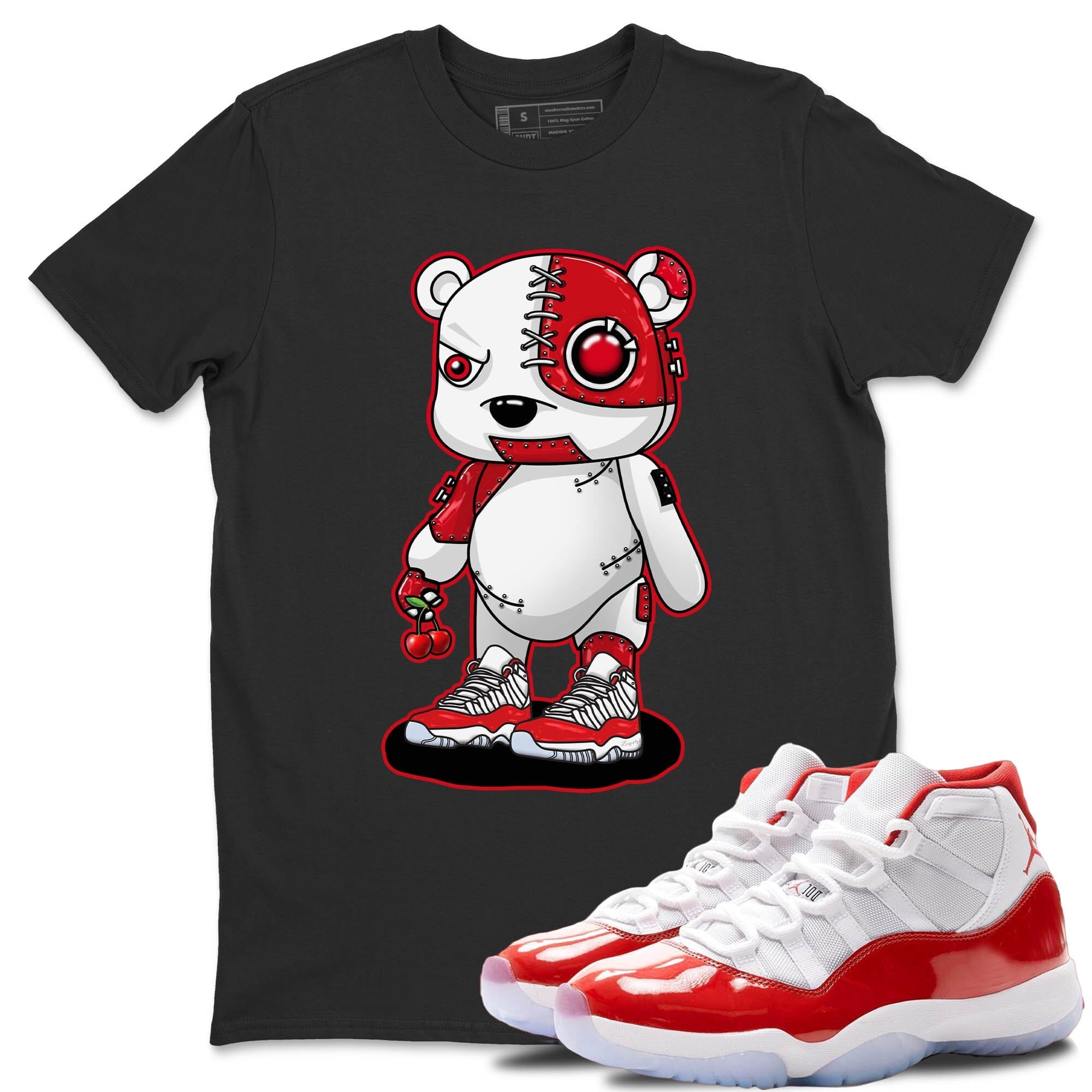 Cyborg Bear Unisex Tops - Air Jordan 11 Cherry