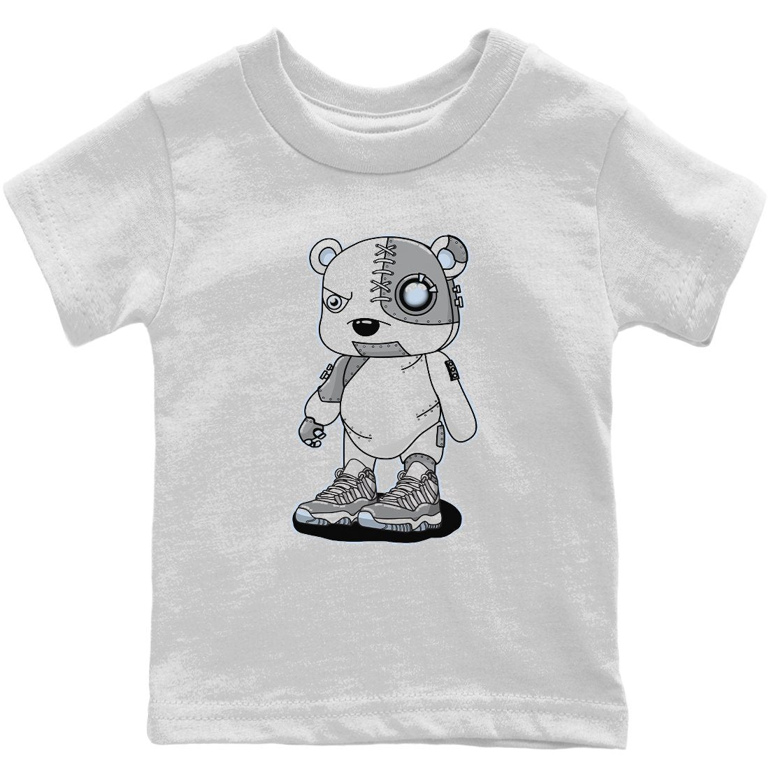 Cyborg Bear Kids Tops - Air Jordan 11 Cool Grey