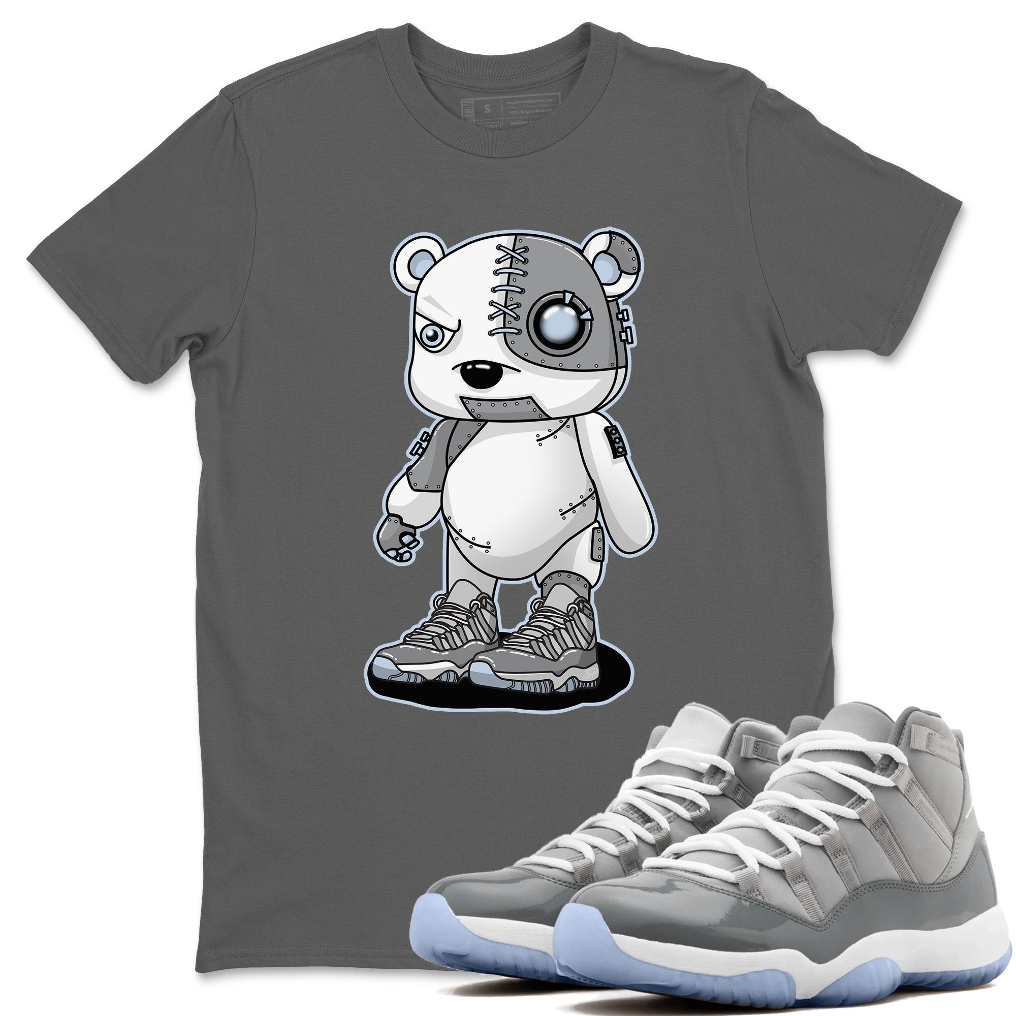 Cyborg Bear Unisex Tops - Air Jordan 11 Cool Grey