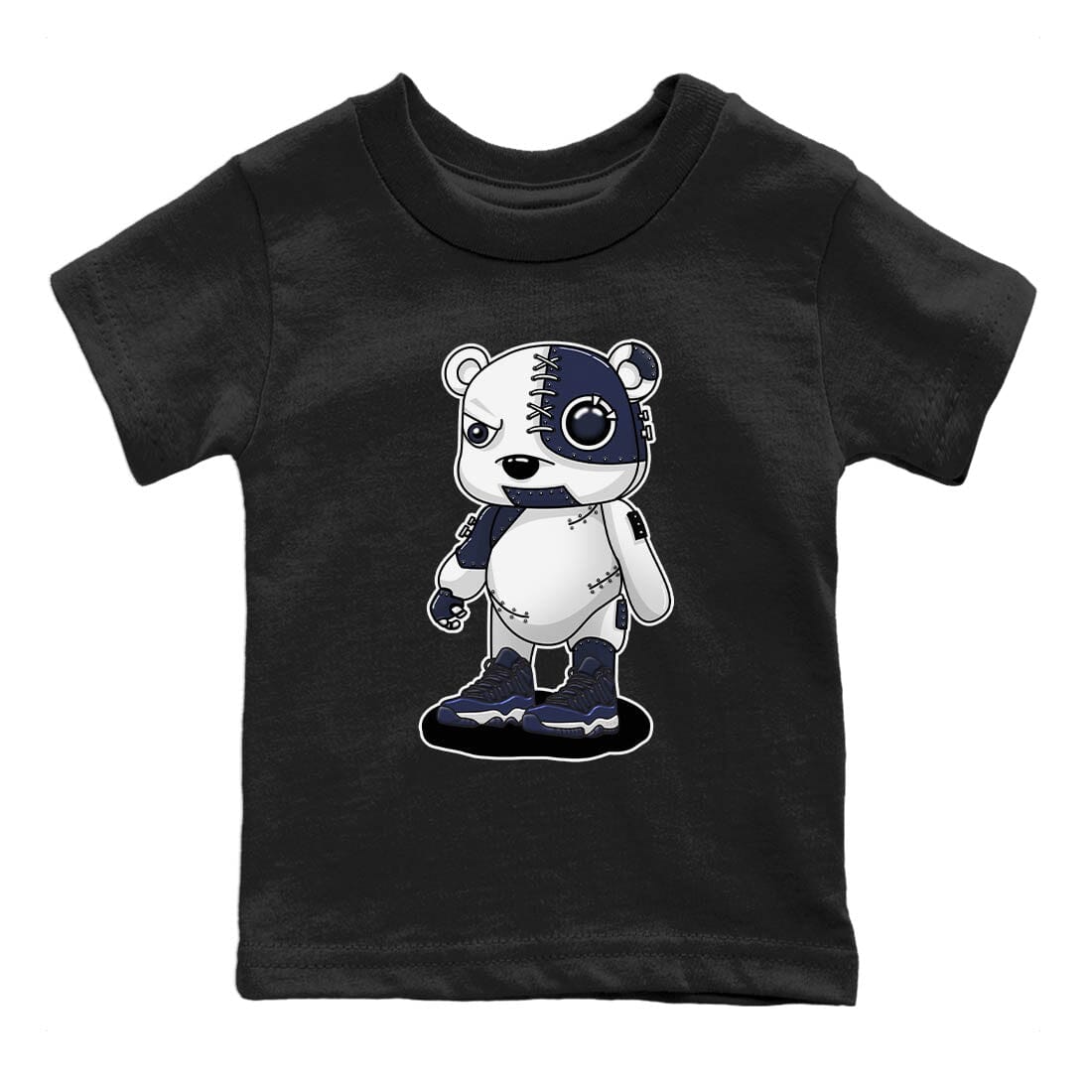 Cyborg Bear Kids Tops - Air Jordan 11 Midnight Navy