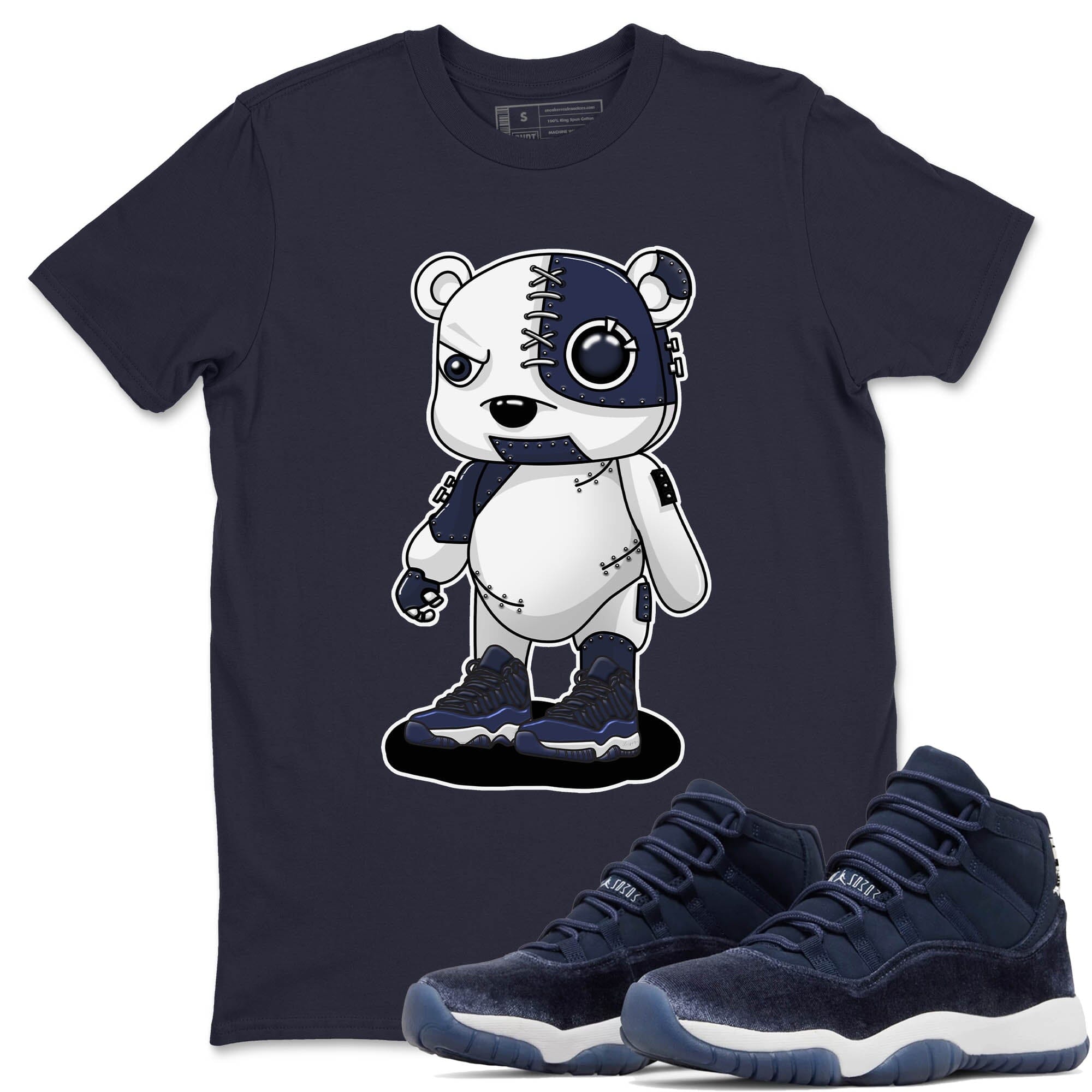 Cyborg Bear Unisex Tops - Air Jordan 11 Midnight Navy