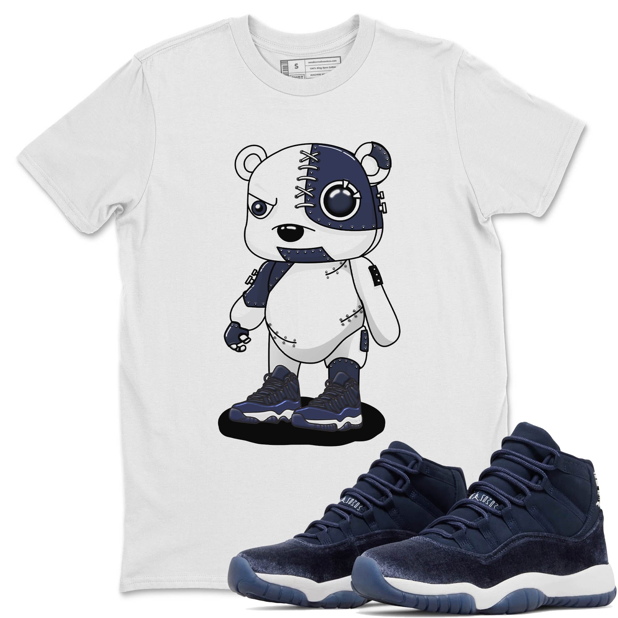 Cyborg Bear Unisex Tops - Air Jordan 11 Midnight Navy