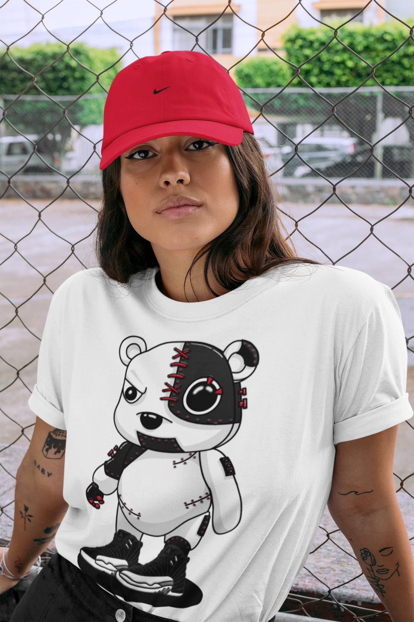 Cyborg Bear Unisex Tops - Air Jordan 12 Playoffs