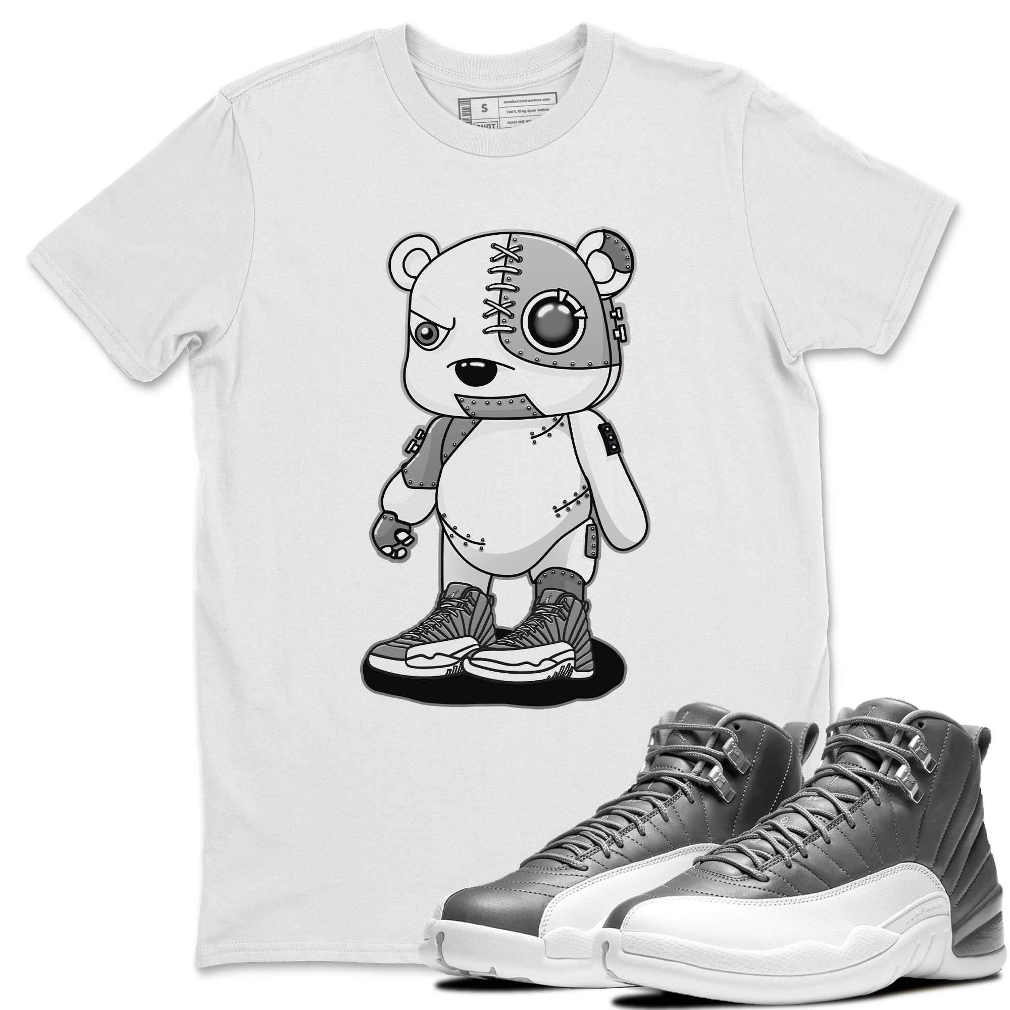 Cyborg Bear Unisex Tops - Air Jordan 12 Stealth