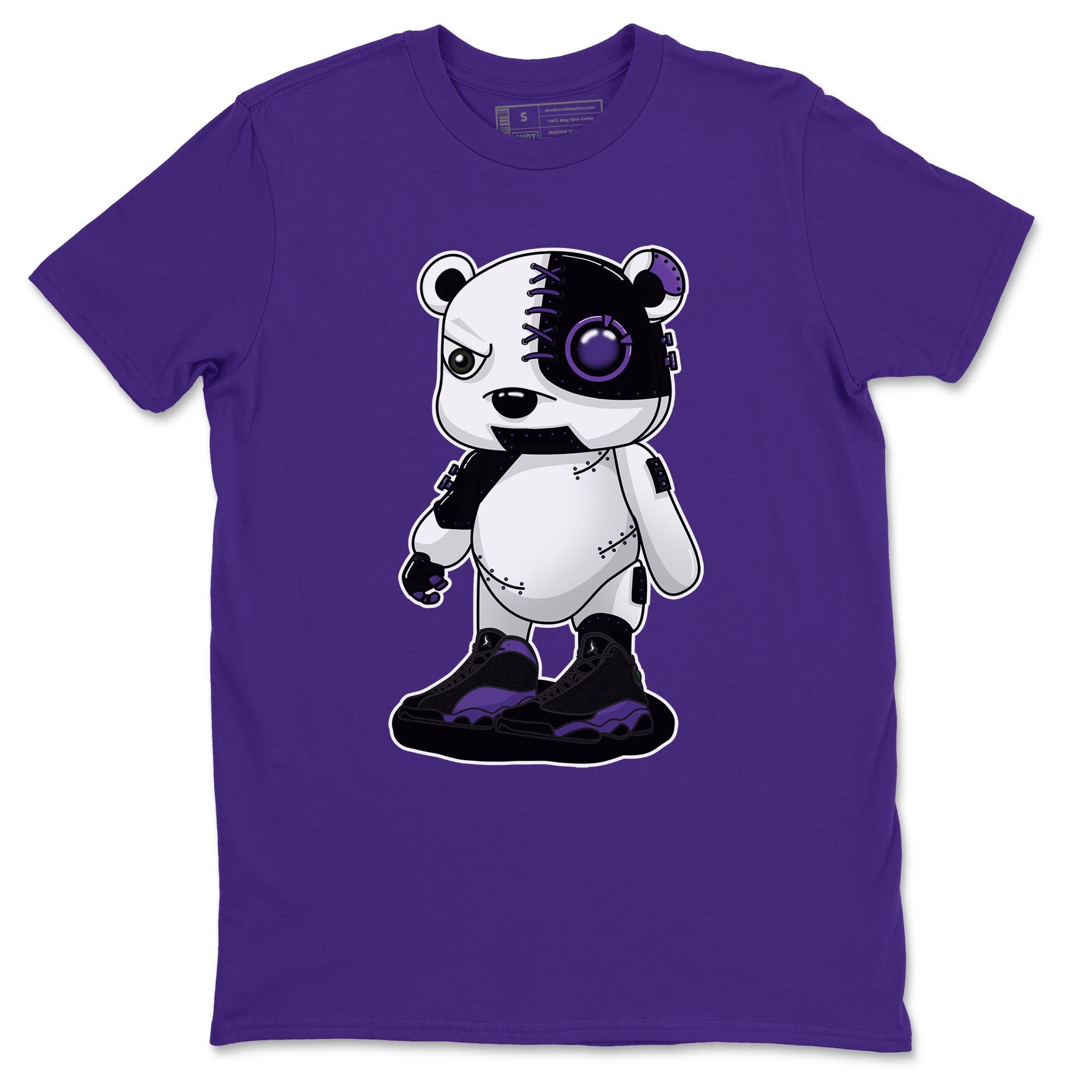 Cyborg Bear Unisex Tops - Air Jordan 13 Court Purple