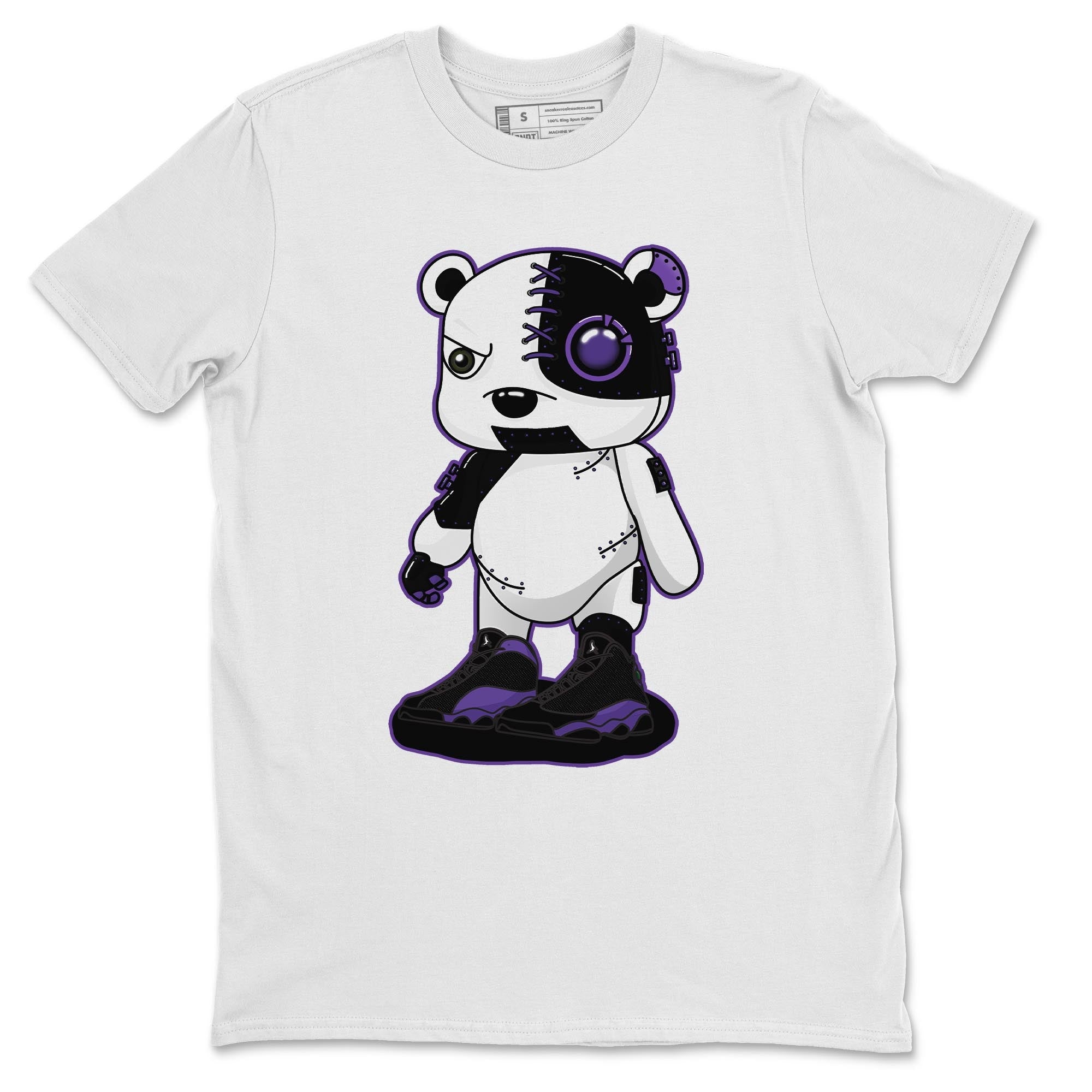 Cyborg Bear Unisex Tops - Air Jordan 13 Court Purple