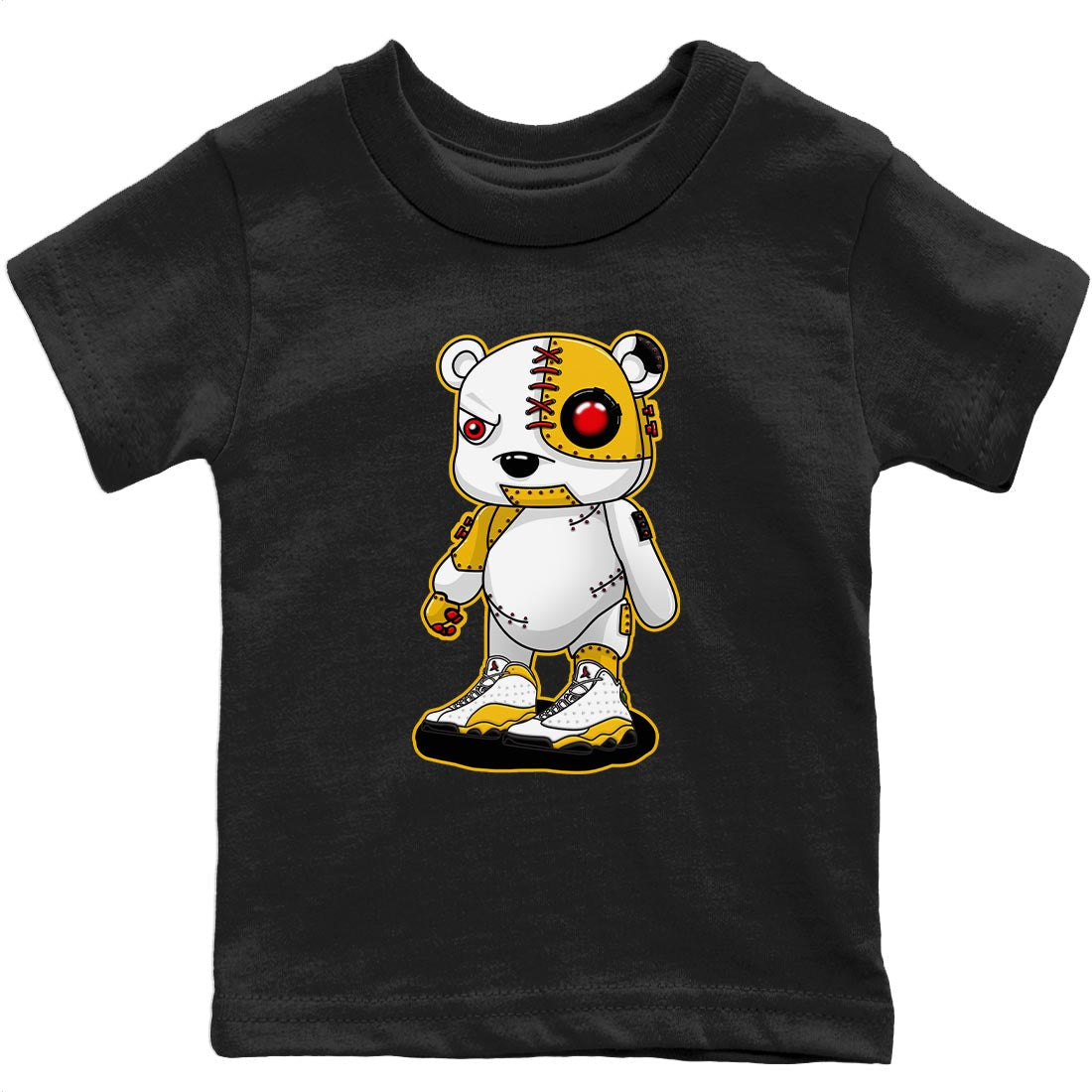 Cyborg Bear Kids Tops - Air Jordan 13 Del Sol