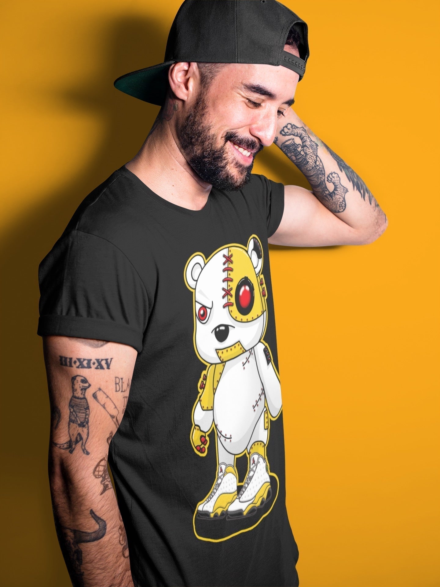 Cyborg Bear Unisex Tops - Air Jordan 13 Del Sol