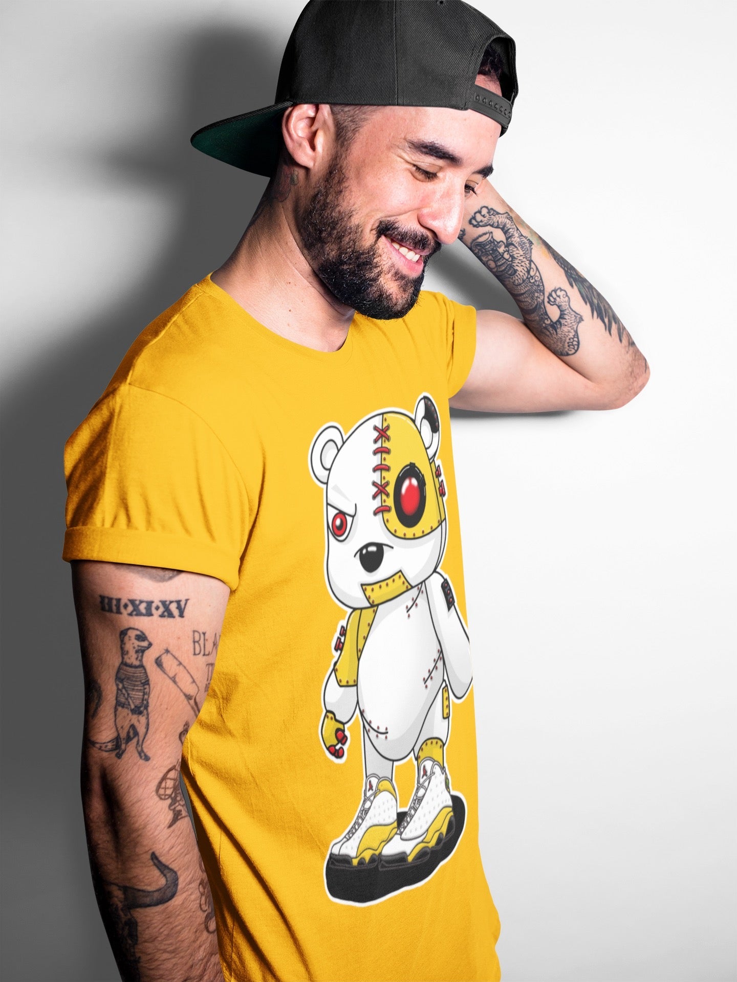 Cyborg Bear Unisex Tops - Air Jordan 13 Del Sol