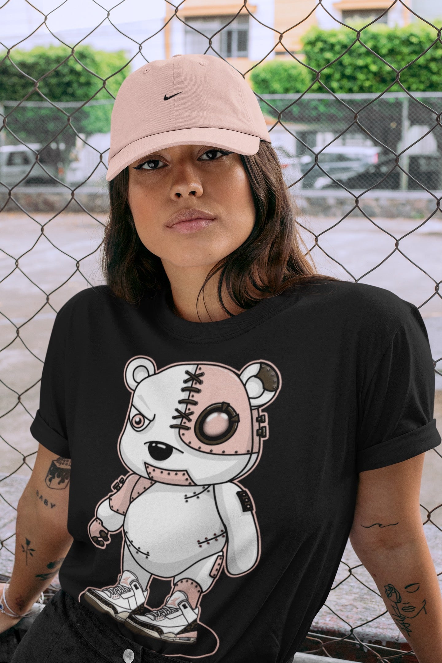 Cyborg Bear Unisex Tops - Air Jordan 3 Atmosphere