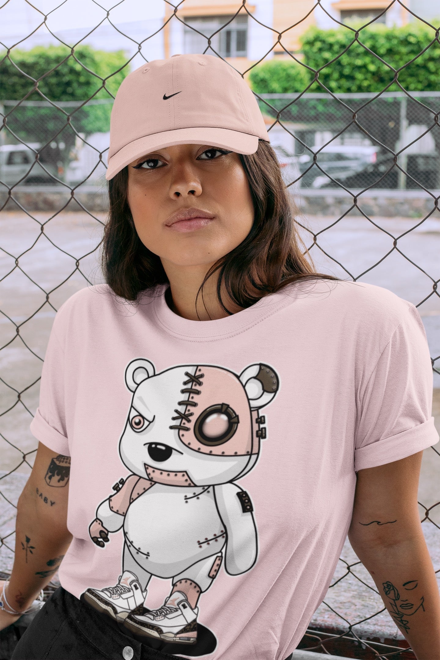 Cyborg Bear Unisex Tops - Air Jordan 3 Atmosphere