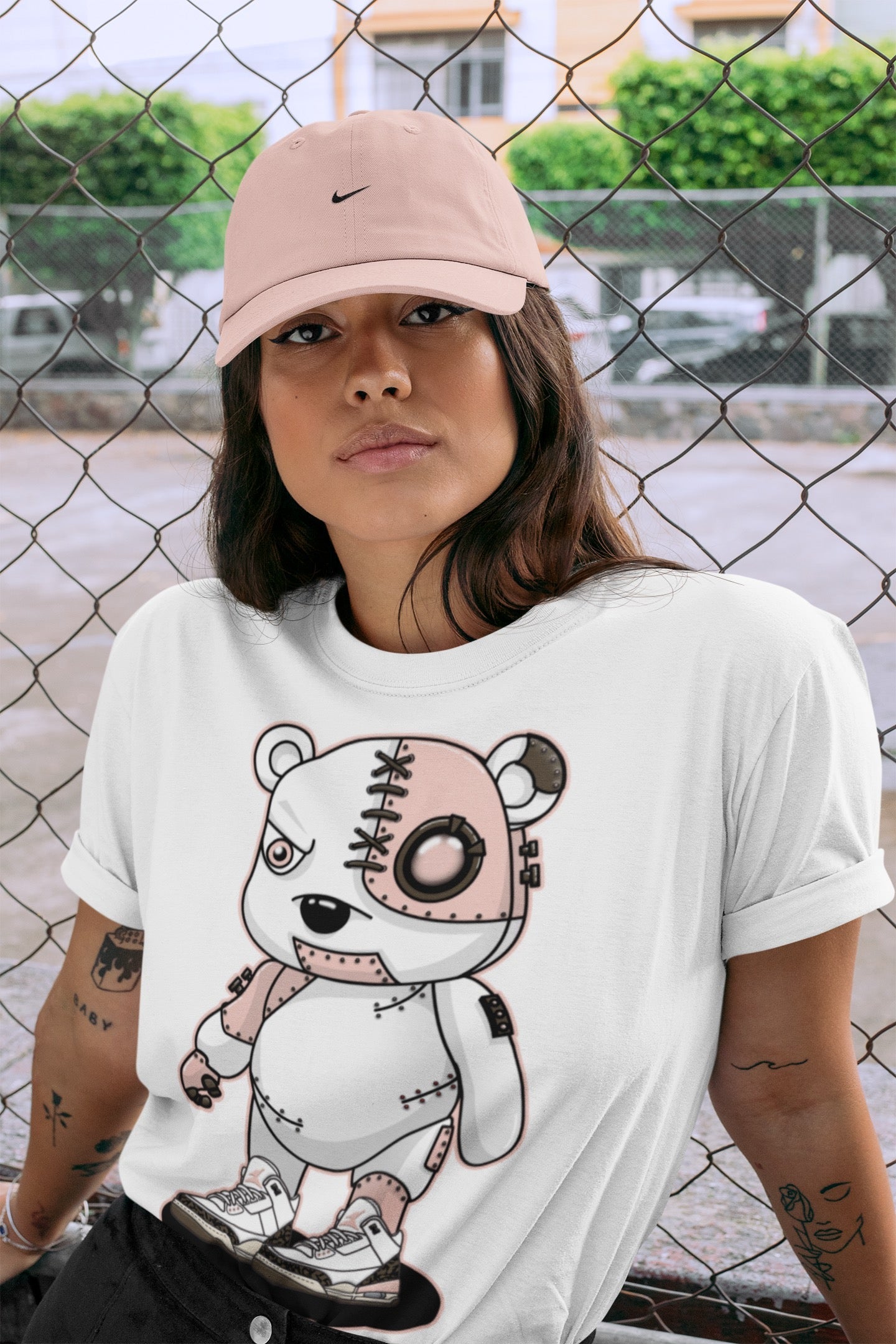 Cyborg Bear Unisex Tops - Air Jordan 3 Atmosphere
