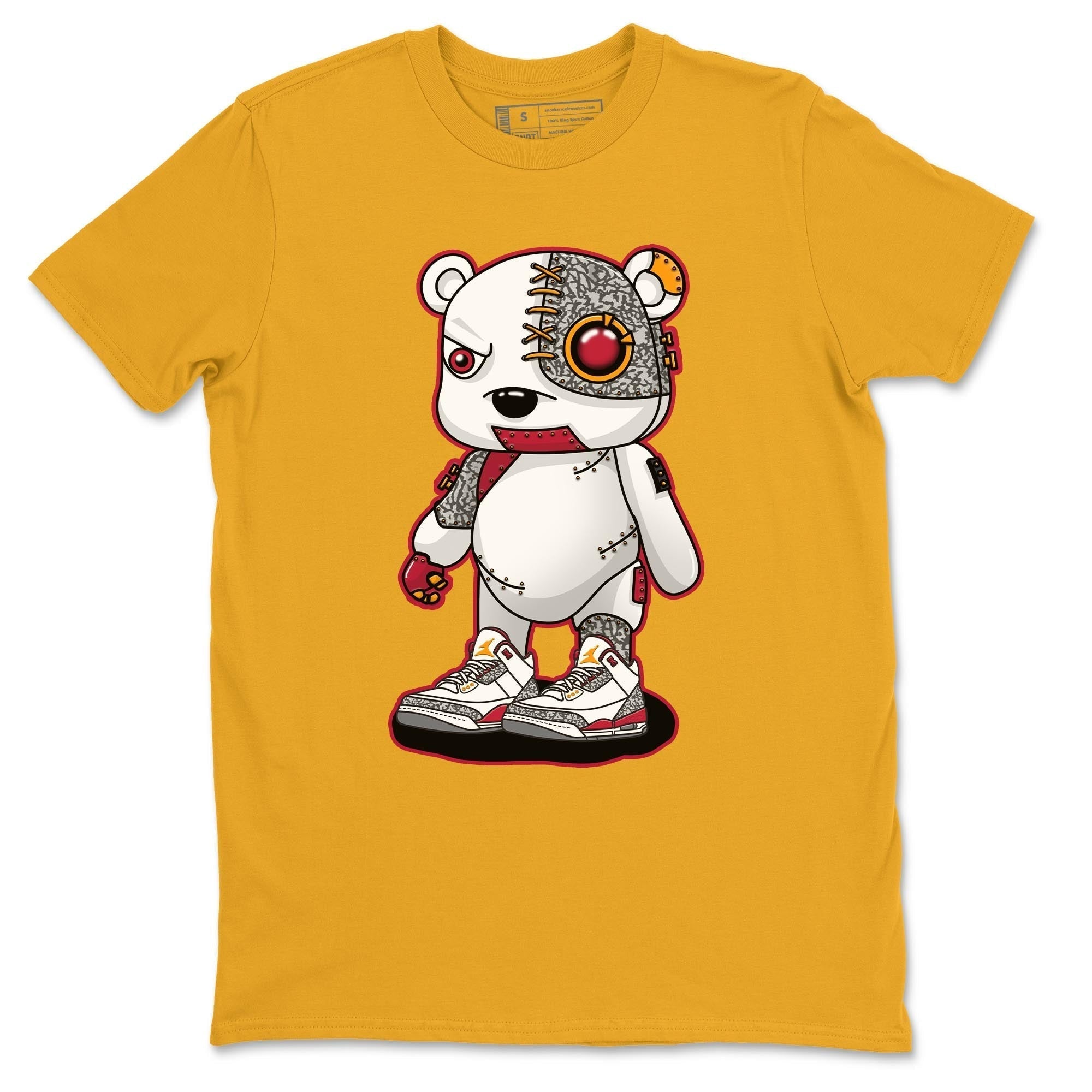 Cyborg Bear Unisex Tops - Air Jordan 3 Cardinal