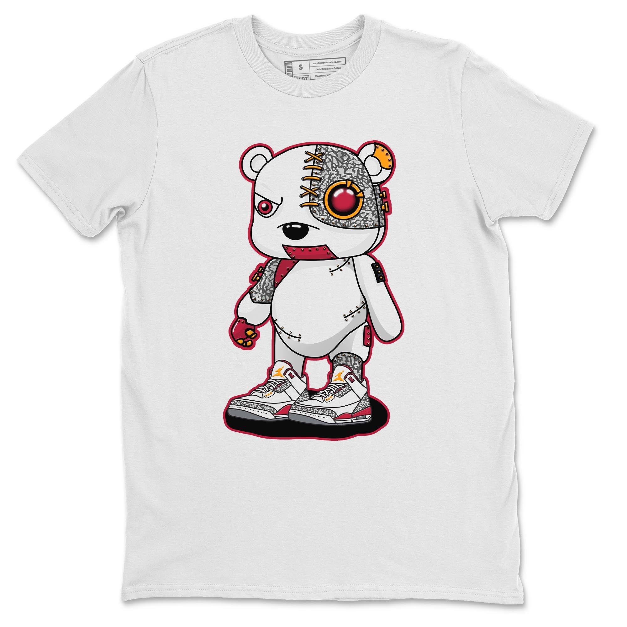 Cyborg Bear Unisex Tops - Air Jordan 3 Cardinal