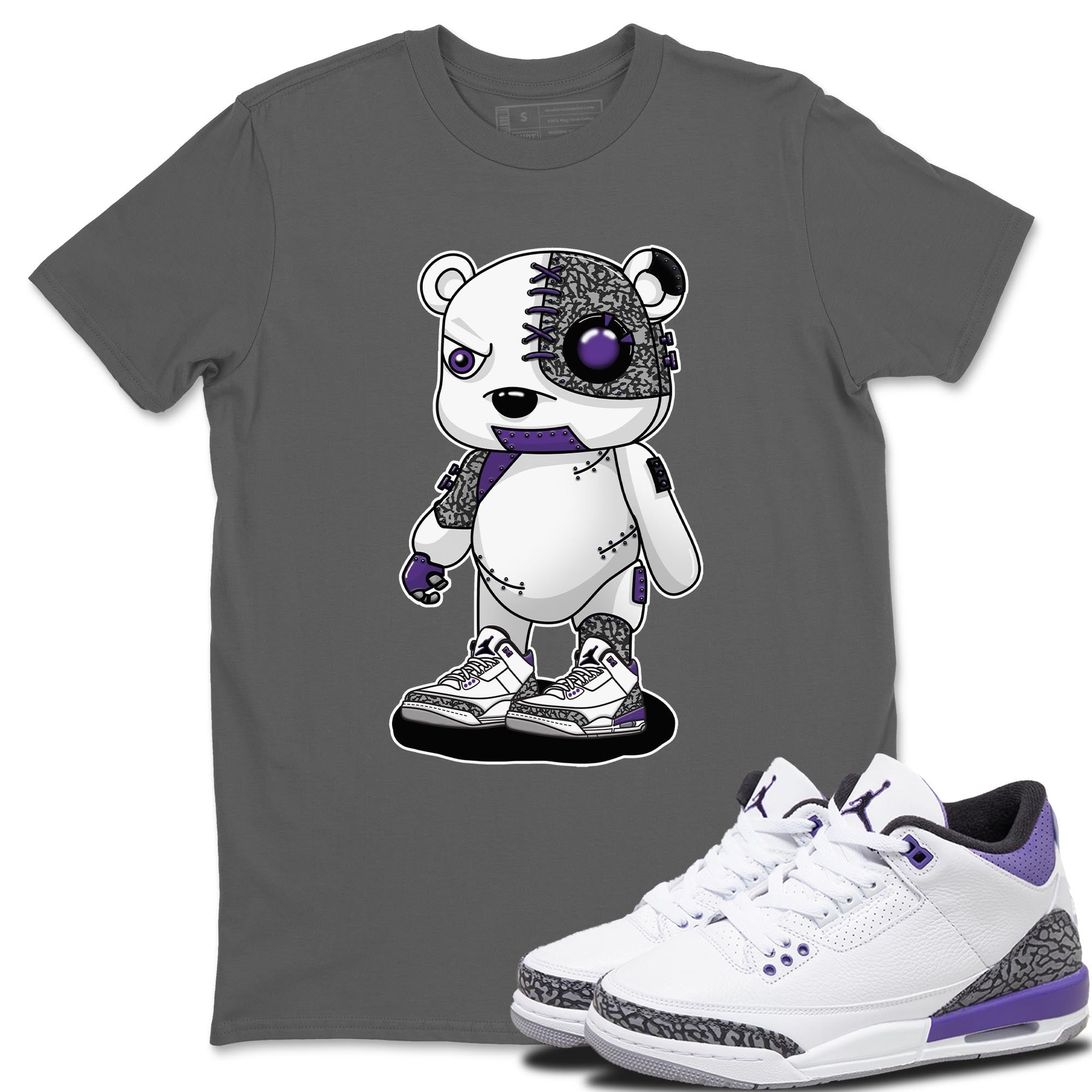Cyborg Bear Unisex Tops - Air Jordan 3 Dark Iris
