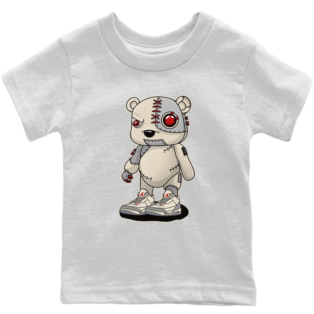 Cyborg Bear Kids Tops - Air Jordan 3 Muslin