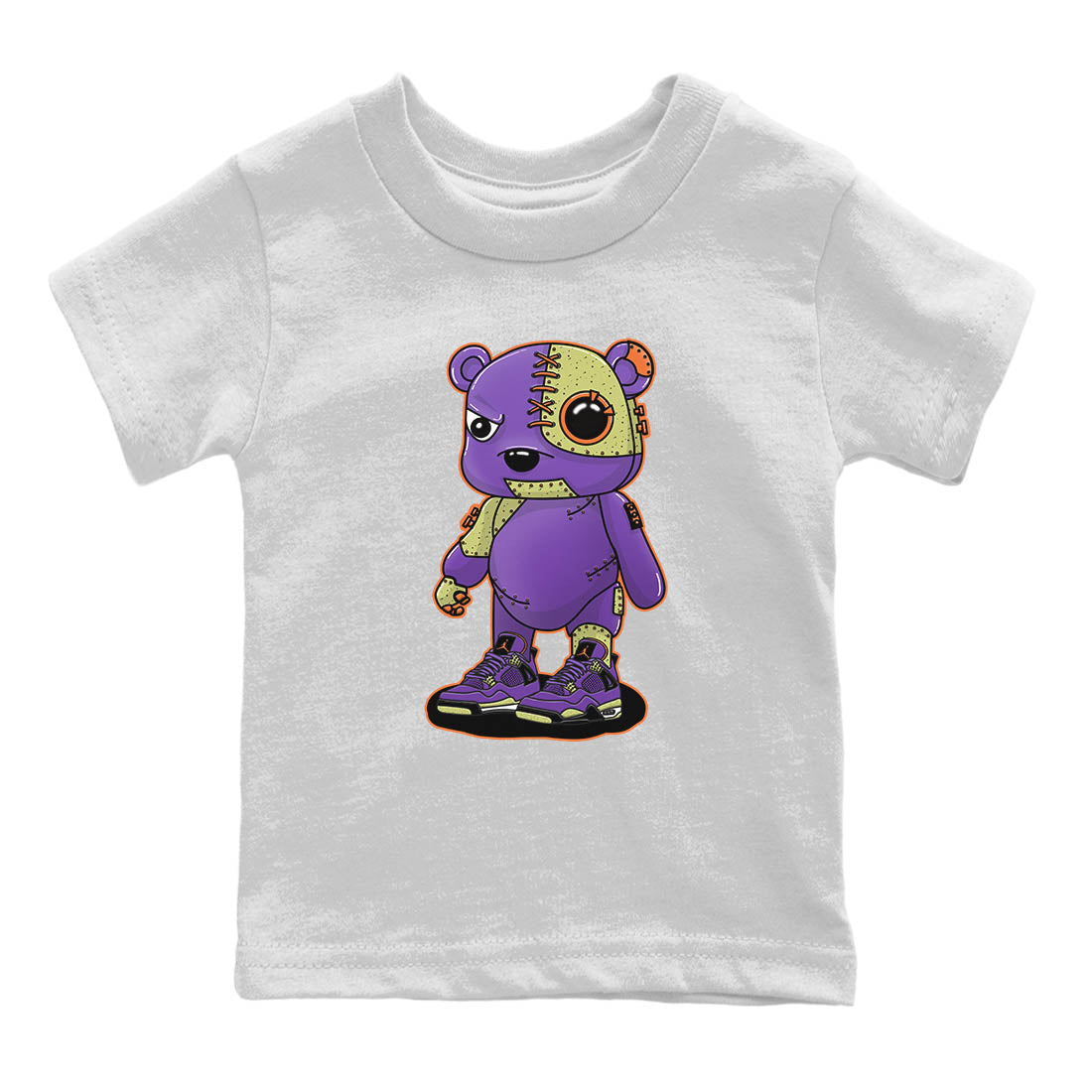Cyborg Bear Kids Tops - Air Jordan 4 Canyon Purple