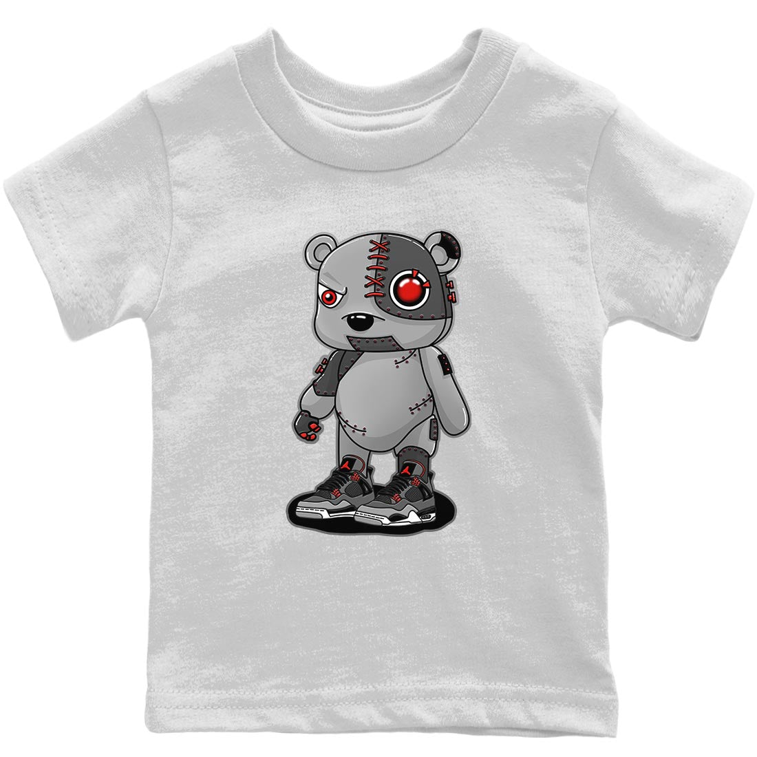 Cyborg Bear Kids Tops - Air Jordan 4 Infrared