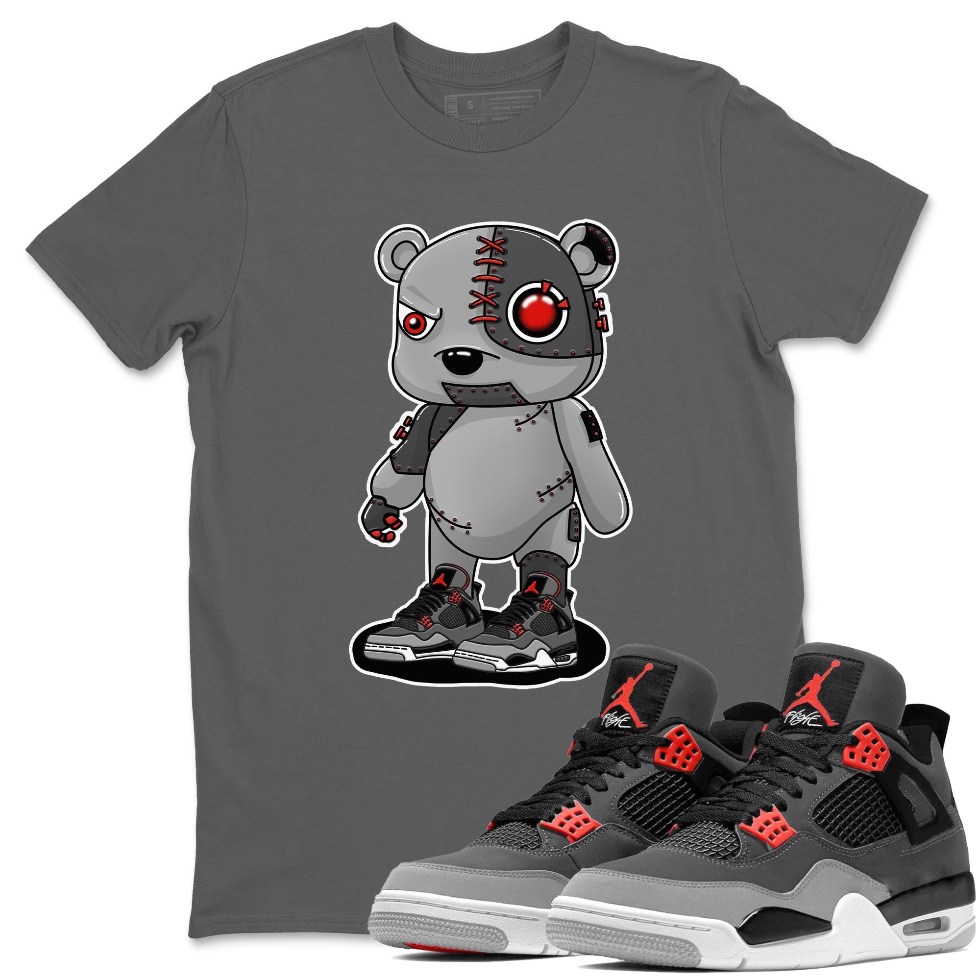 Cyborg Bear Unisex Tops - Air Jordan 4 Infrared