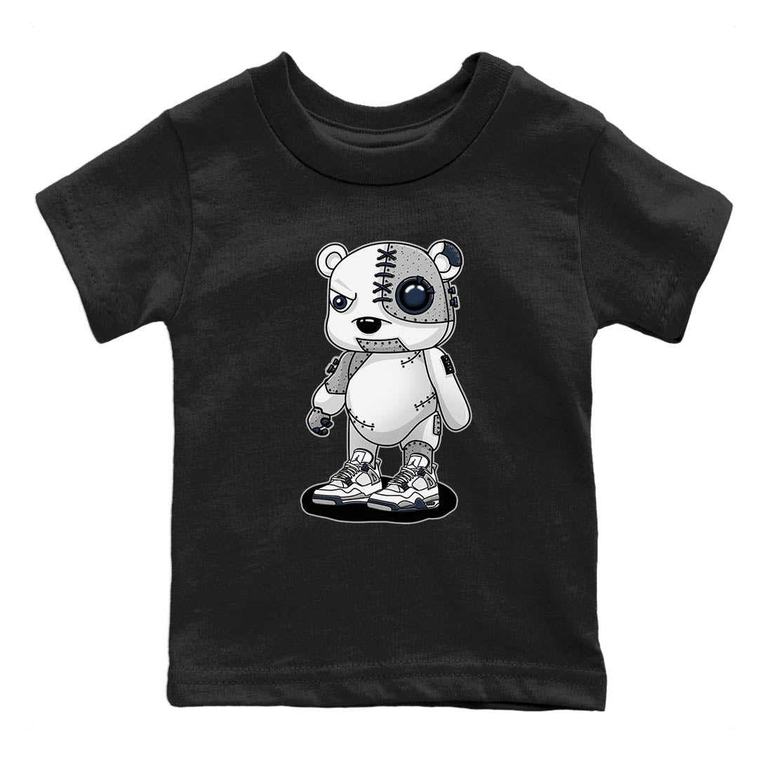 Cyborg Bear Kids Tops - Air Jordan 4 Midnight Navy