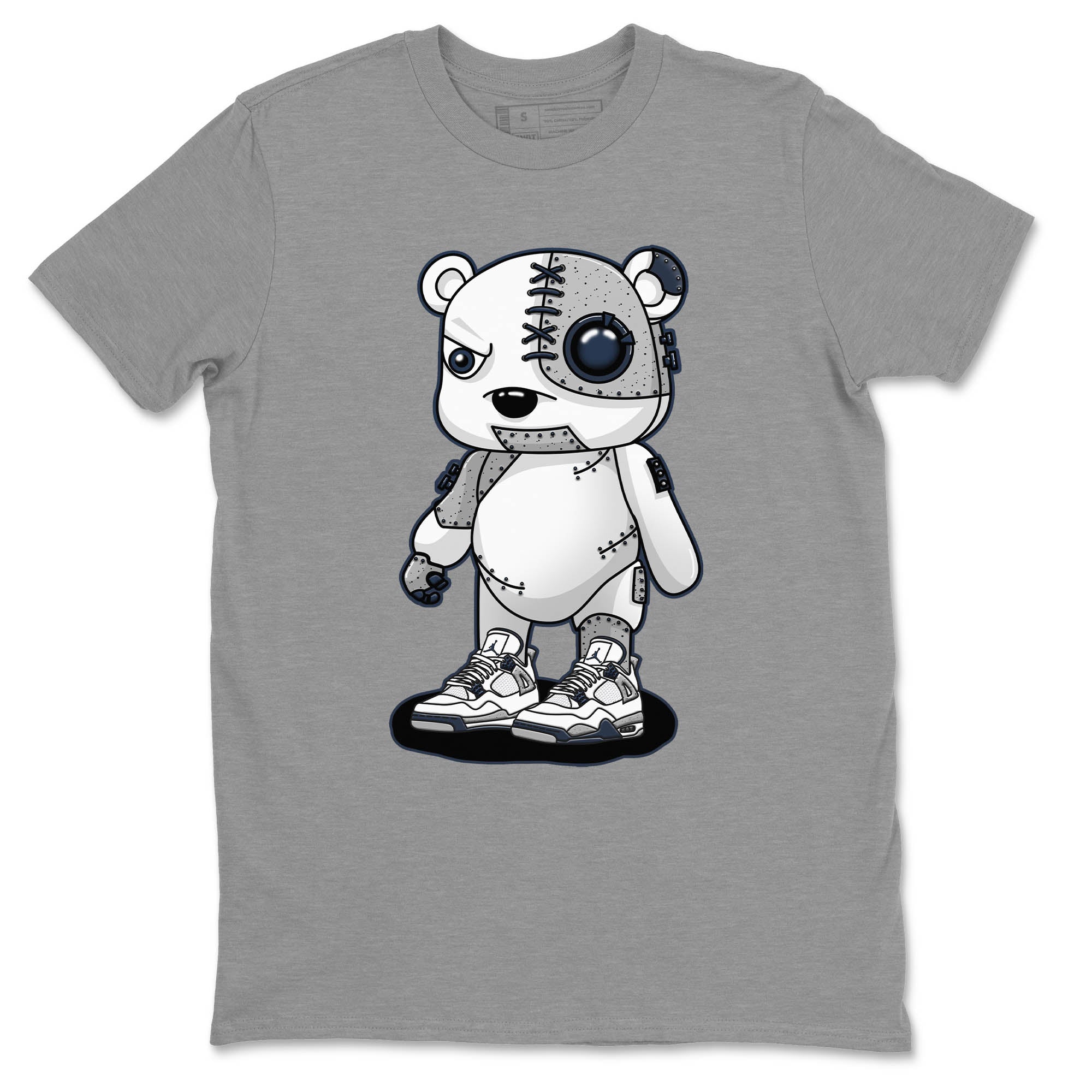 Cyborg Bear Unisex Tops - Air Jordan 4 Midnight Navy