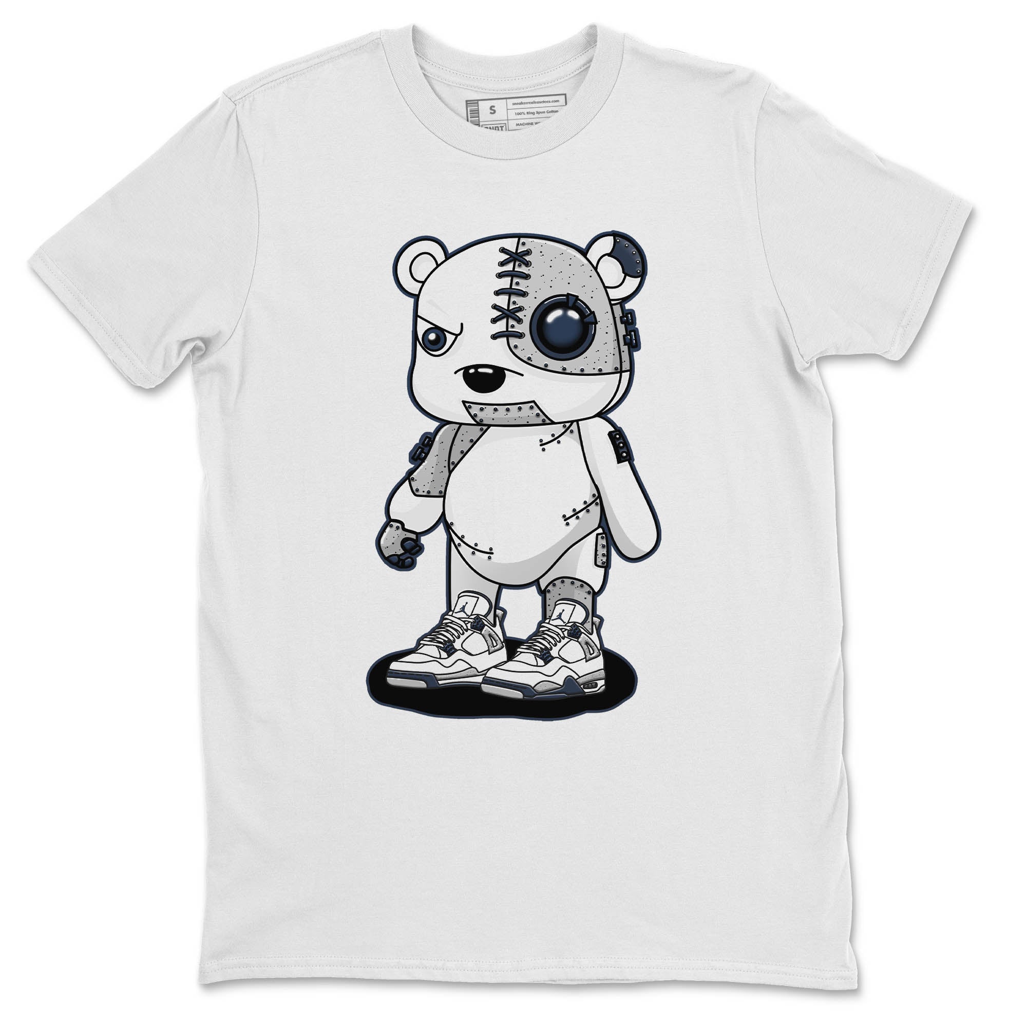 Cyborg Bear Unisex Tops - Air Jordan 4 Midnight Navy